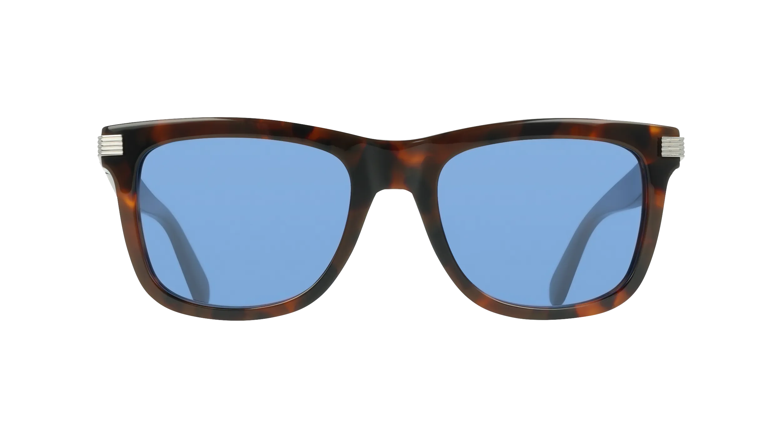 Ferragamo SF2088S 240 Occhiali da sole Acetato Havana Blu Squadrata Normale - immagine 2