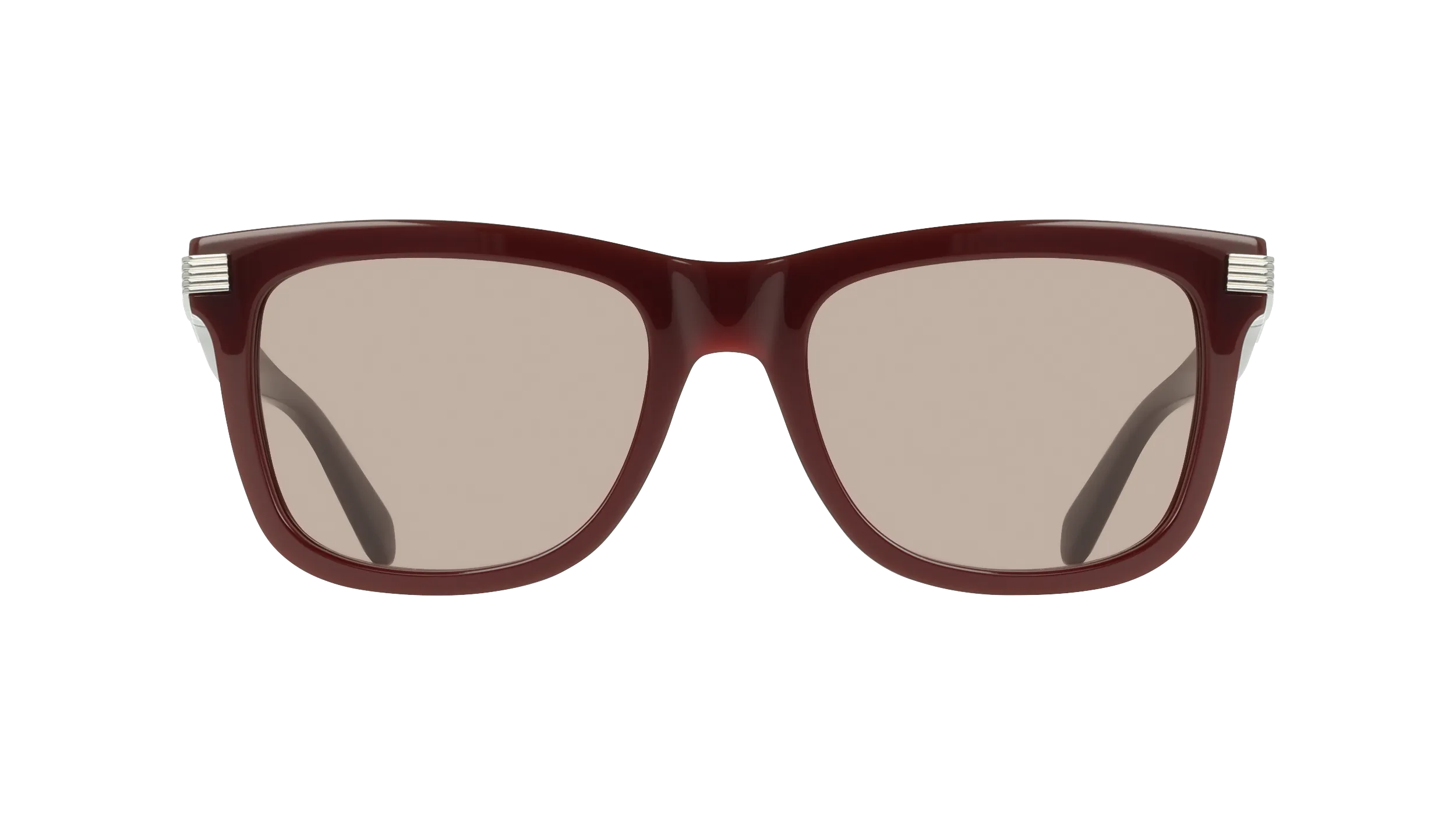 Ferragamo SF2088S 600 Occhiali da sole Acetato Rosso Marrone Squadrata Normale - immagine 2
