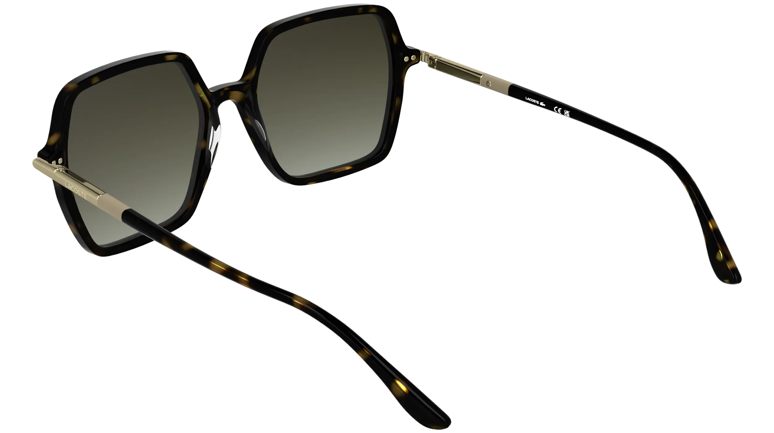 Lacoste L6079S 230 Occhiali da sole Acetato Havana Marrone Squadrata Normale - immagine 4