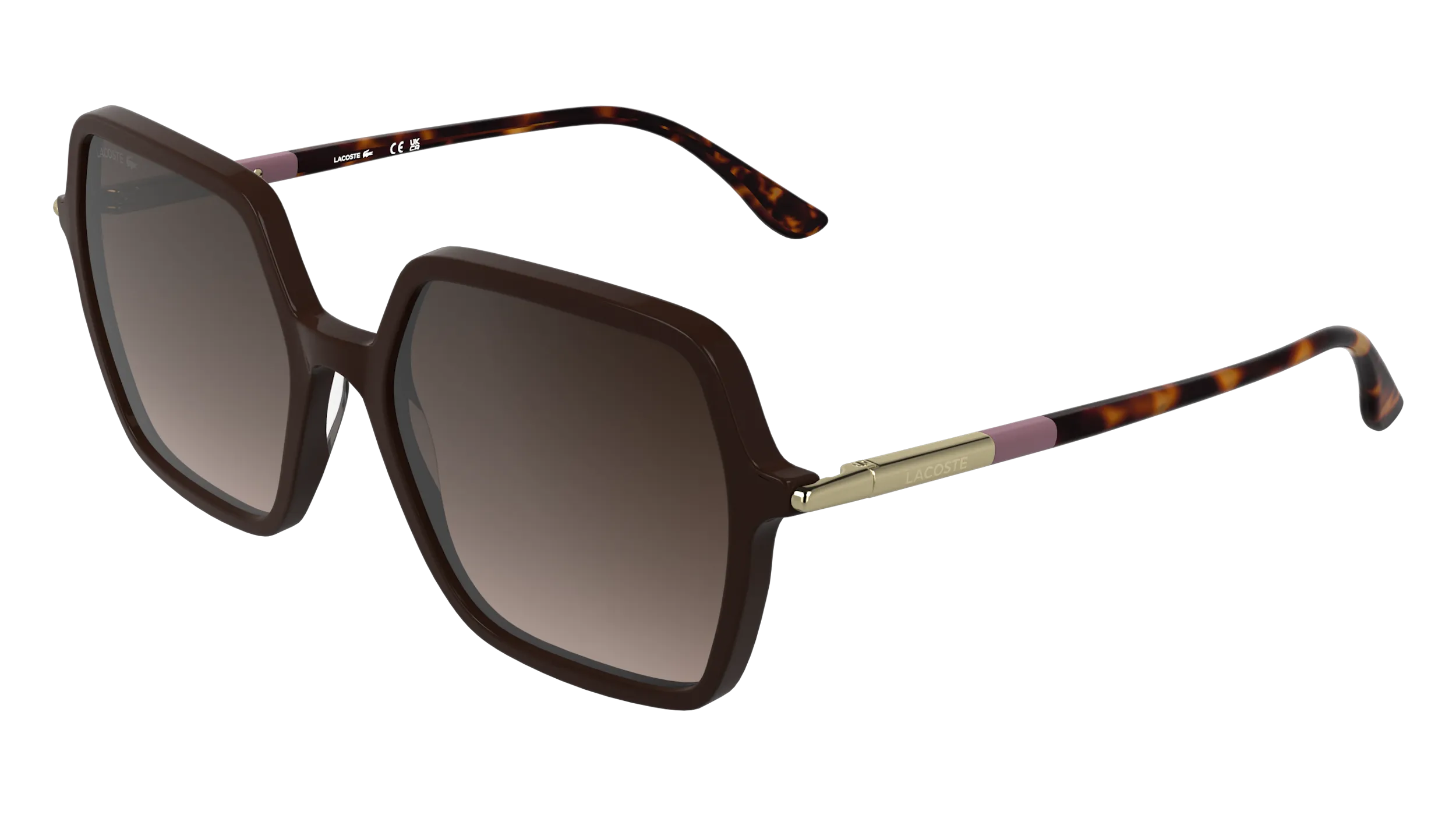 Lacoste L6079S 601 Occhiali da sole Acetato Bordeaux Squadrata Normale Sfumato - immagine 1