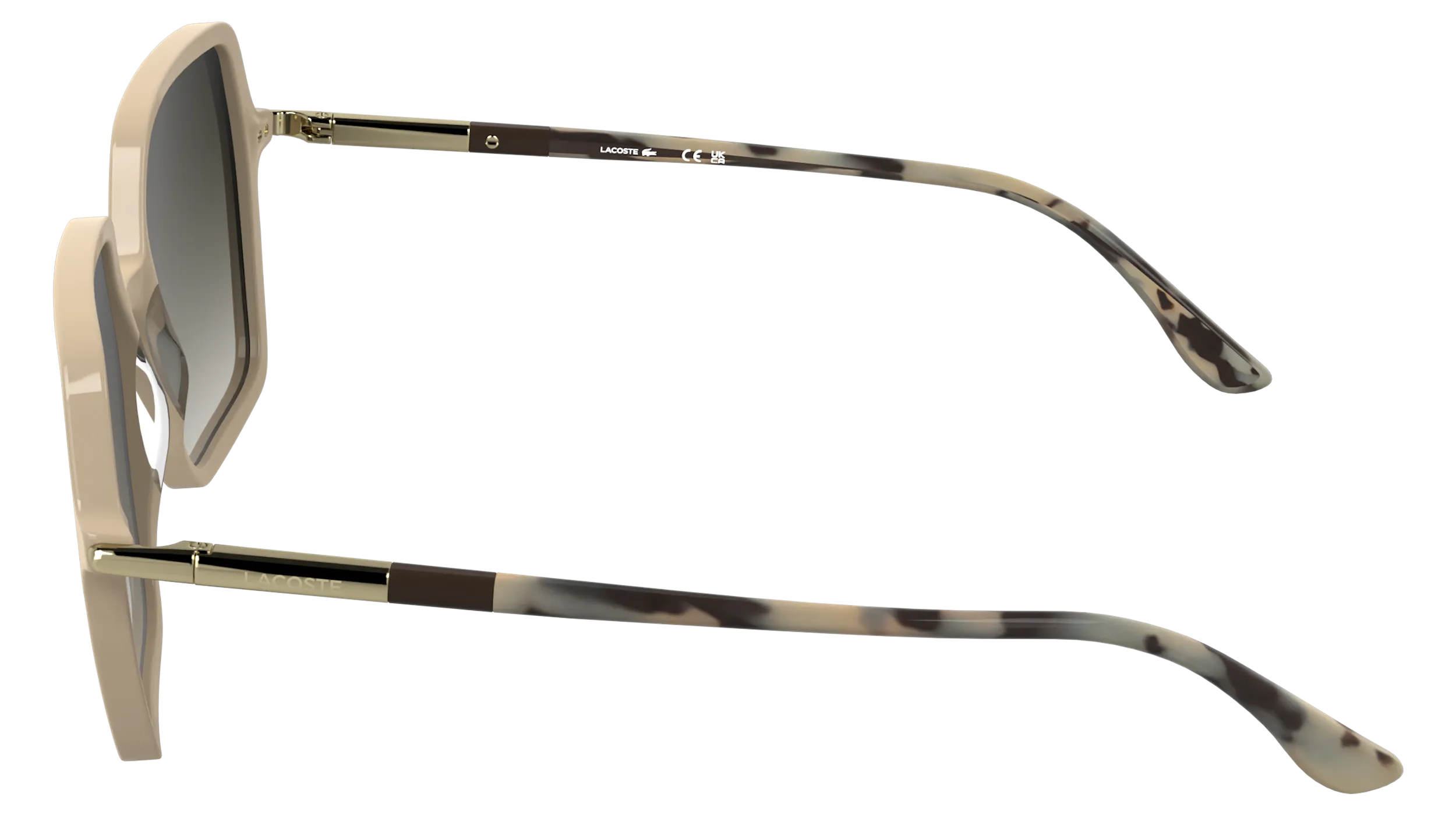 Lacoste L6079S 662 Occhiali da sole Acetato Rosa Marrone Squadrata Normale - immagine 3