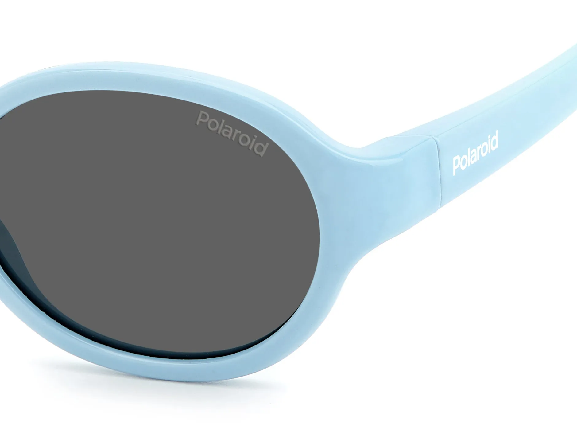Polaroid PLD K004/S MVU/M9 Occhiali da sole bambino Policarbonato Azzurro Grigio Rotonda Polarizzata - immagine 4