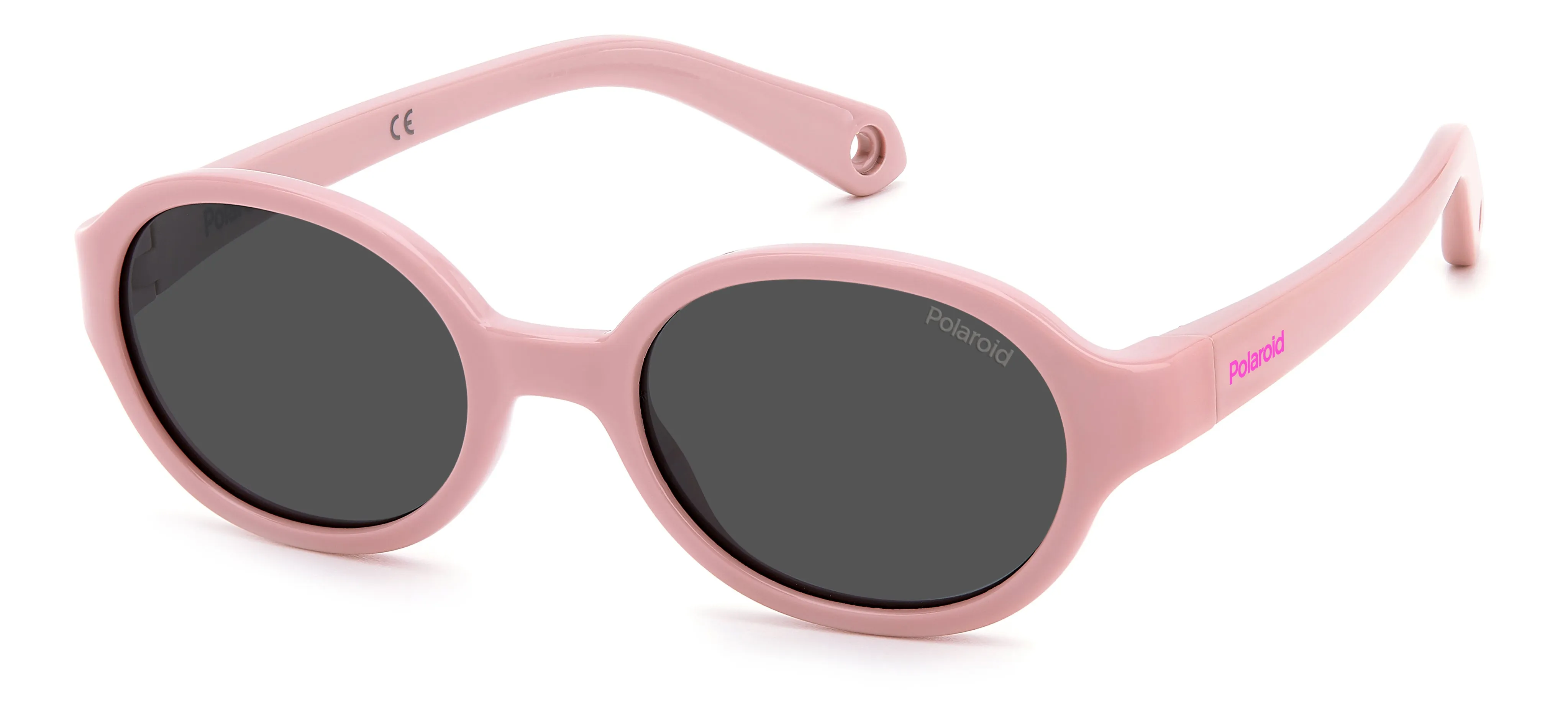 Polaroid PLD K004/S 35J/M9 Occhiali da sole bambino Policarbonato Rosa Grigio Rotonda Polarizzata - immagine 1