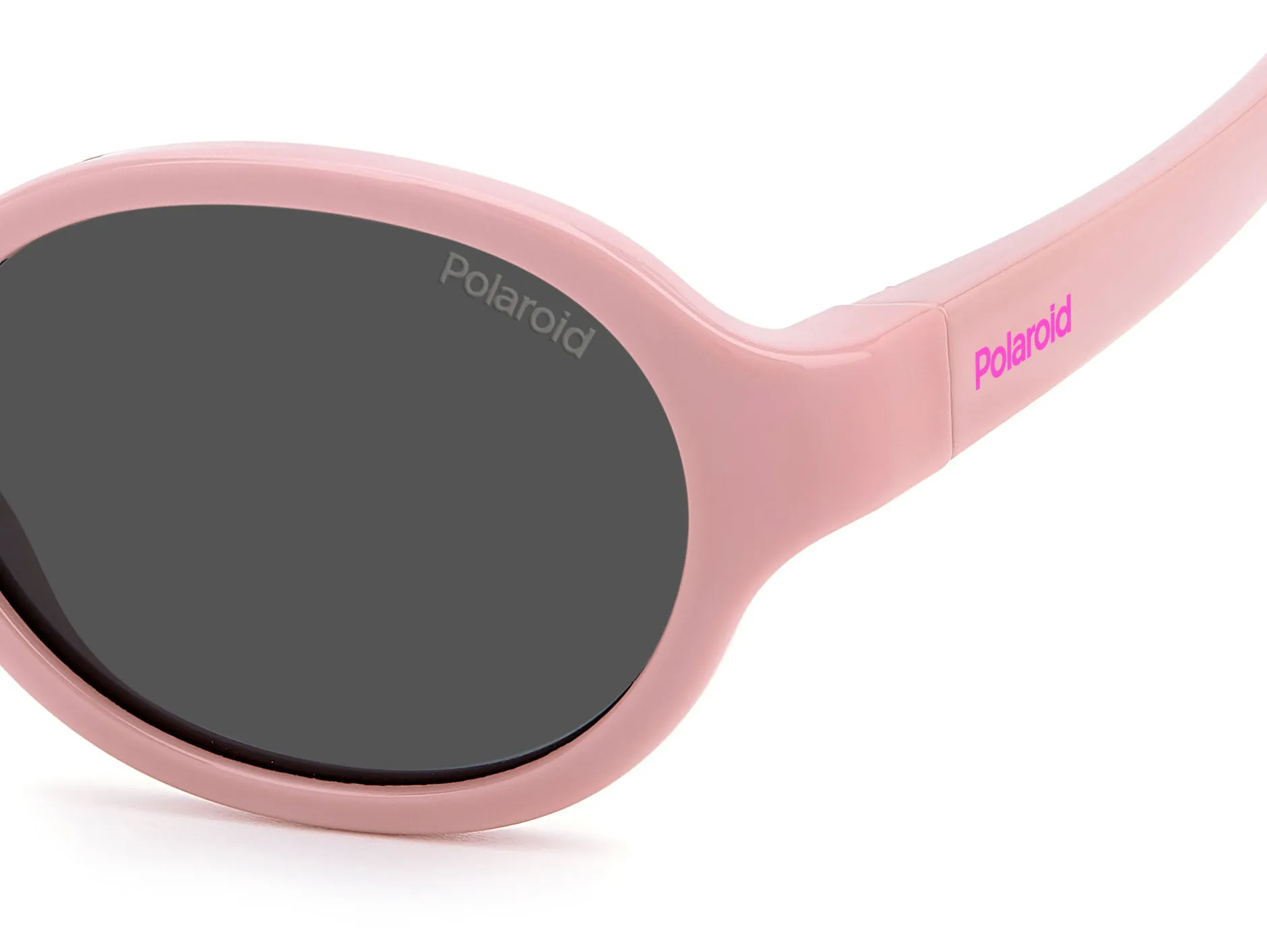 Polaroid PLD K004/S 35J/M9 Occhiali da sole bambino Policarbonato Rosa Grigio Rotonda Polarizzata - immagine 4