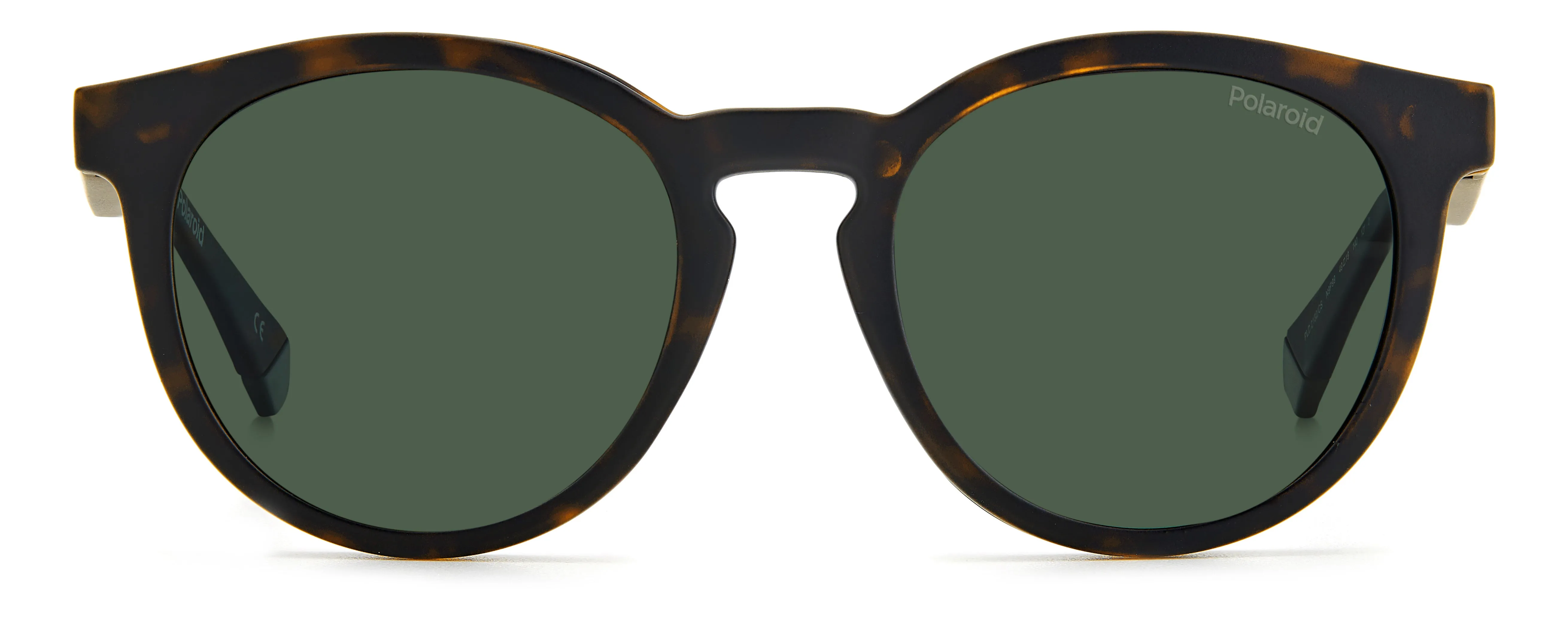 Polaroid PLD 2132/CS N9P/UC Occhiali da sole Plastica Havana Verde Rotonda Polarizzata Clip-on - immagine 2