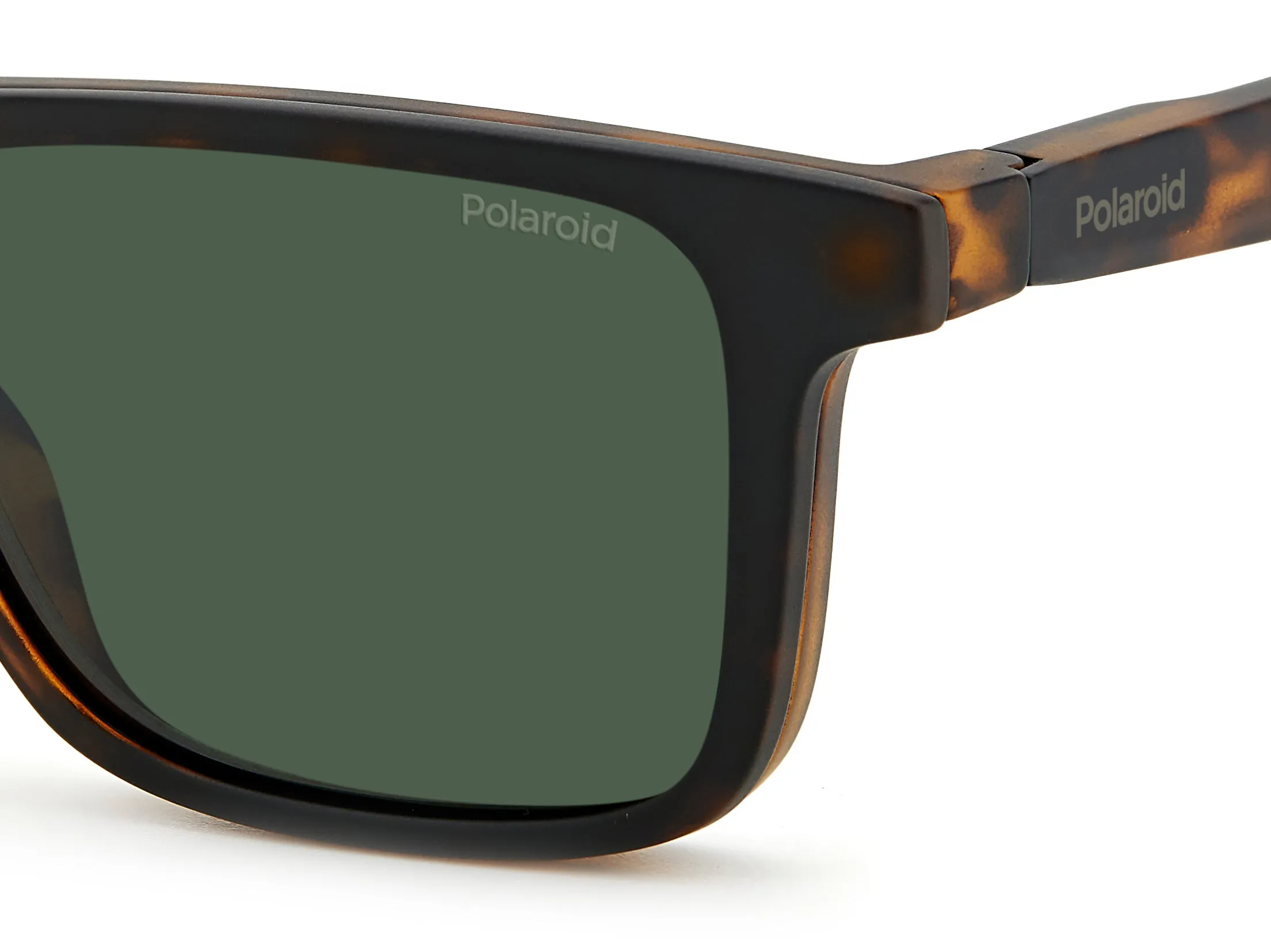 Polaroid PLD 2131/CS N9P/UC Occhiali da sole Plastica Havana Verde Squadrata Polarizzata Clip-on - immagine 4
