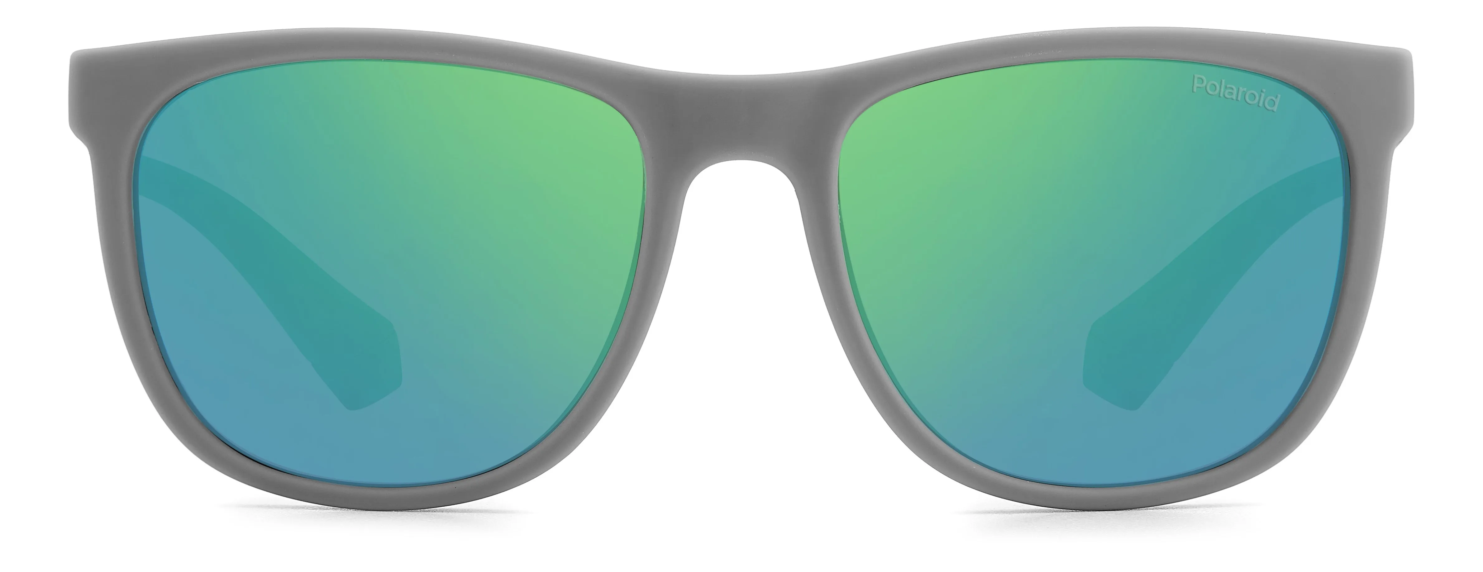 Polaroid Junior Polaroid PLD 8049/S 3U5/5Z Occhiali da sole bambino Policarbonato Grigio opaco Verde Squadrata Polarizzata Specchiato - immagine 2