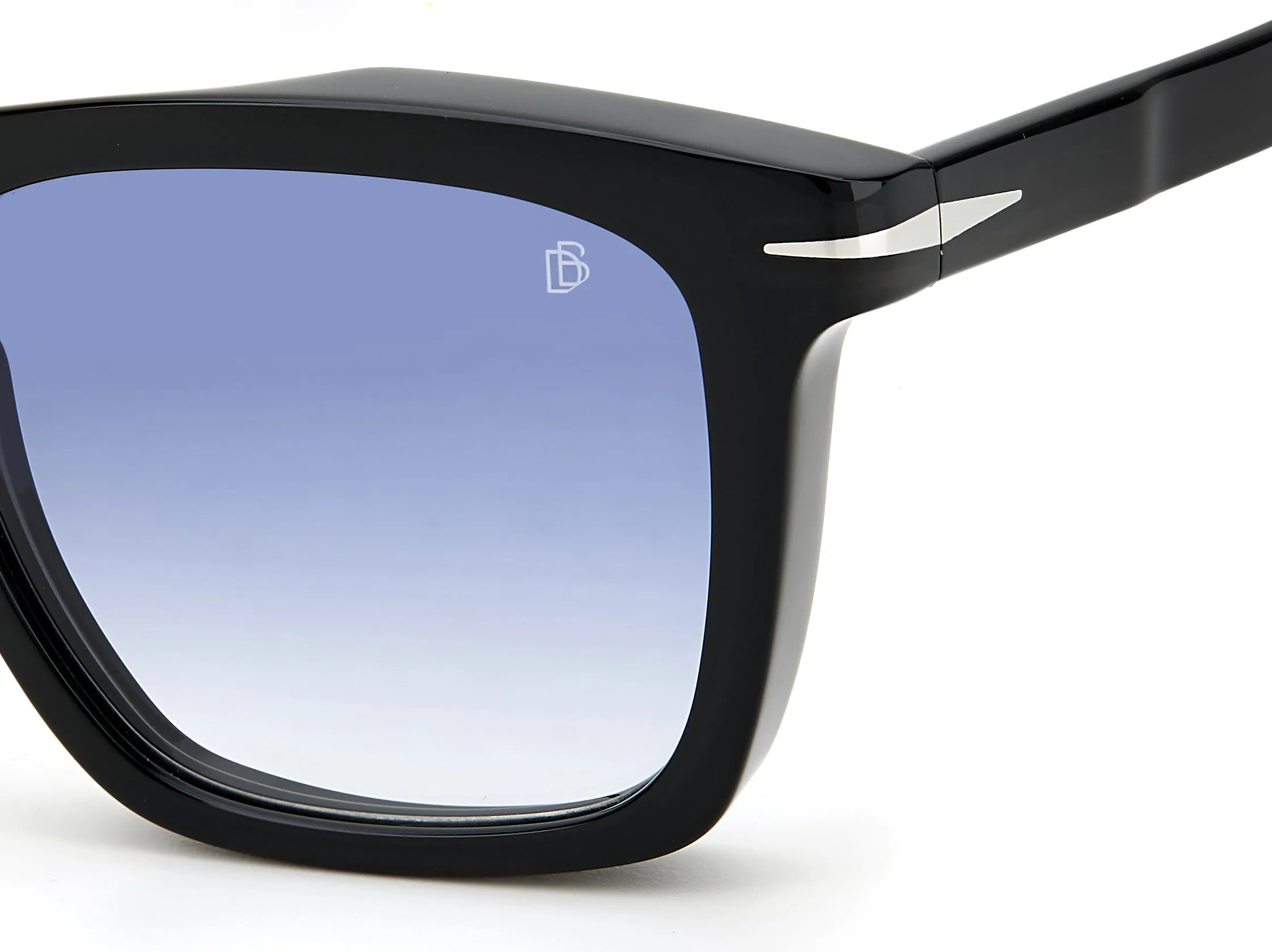 DAVID BECKHAM DB 7000/S BSC/08 Occhiali da sole Plastica Nero Blu Squadrata Sfumato - immagine 3