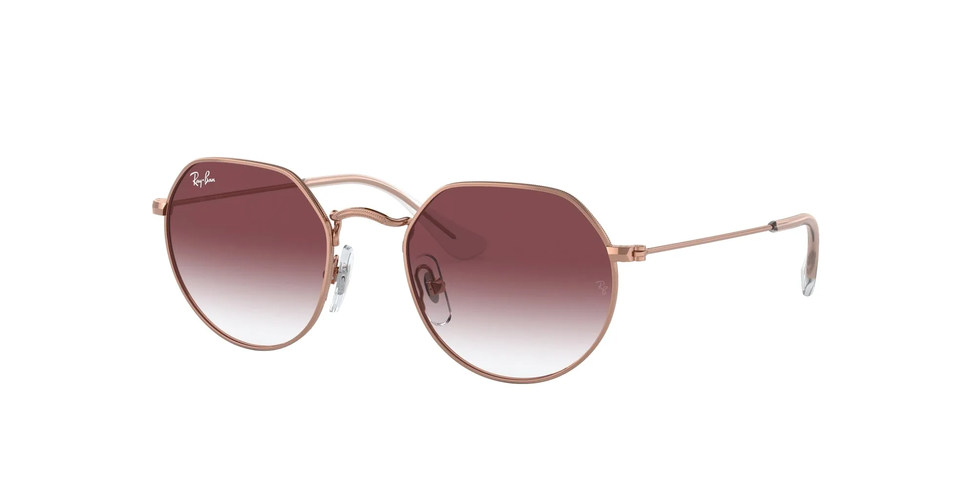 Ray - Ban RJ9565S JUNIOR JACK 291/8H Occhiali da sole bambino Metallo Oro Viola Geometrica Normale Sfumato - immagine 1