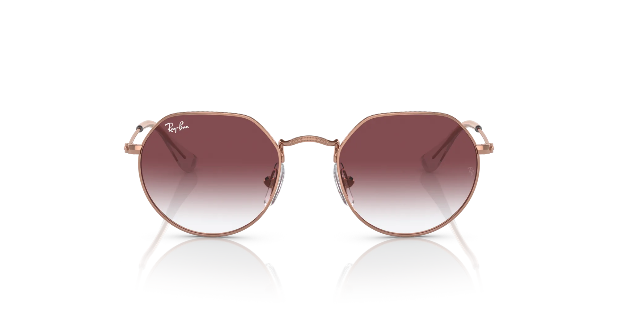 Ray - Ban RJ9565S JUNIOR JACK 291/8H Occhiali da sole bambino Metallo Oro Viola Geometrica Normale Sfumato - immagine 3