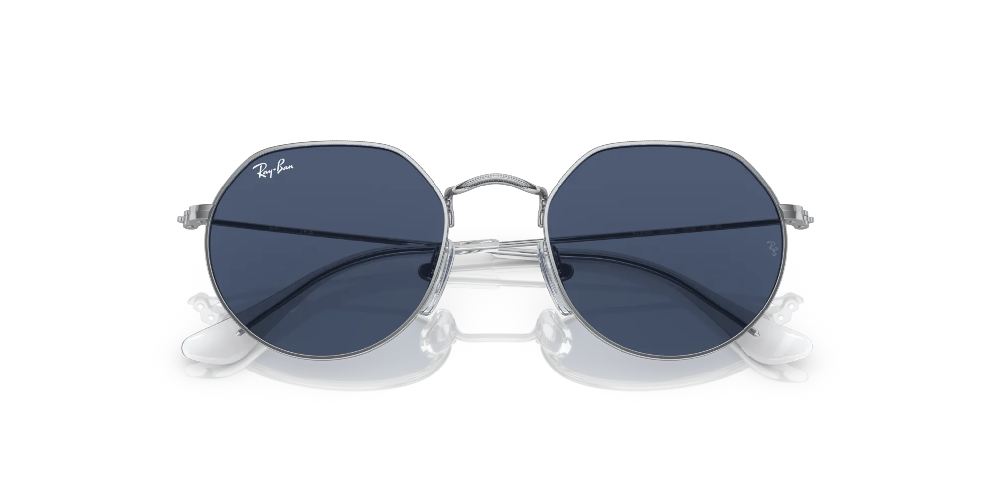 Ray - Ban RJ9565S JUNIOR JACK 212/80 Occhiali da sole bambino Metallo Argento Blu Geometrica Normale - immagine 2