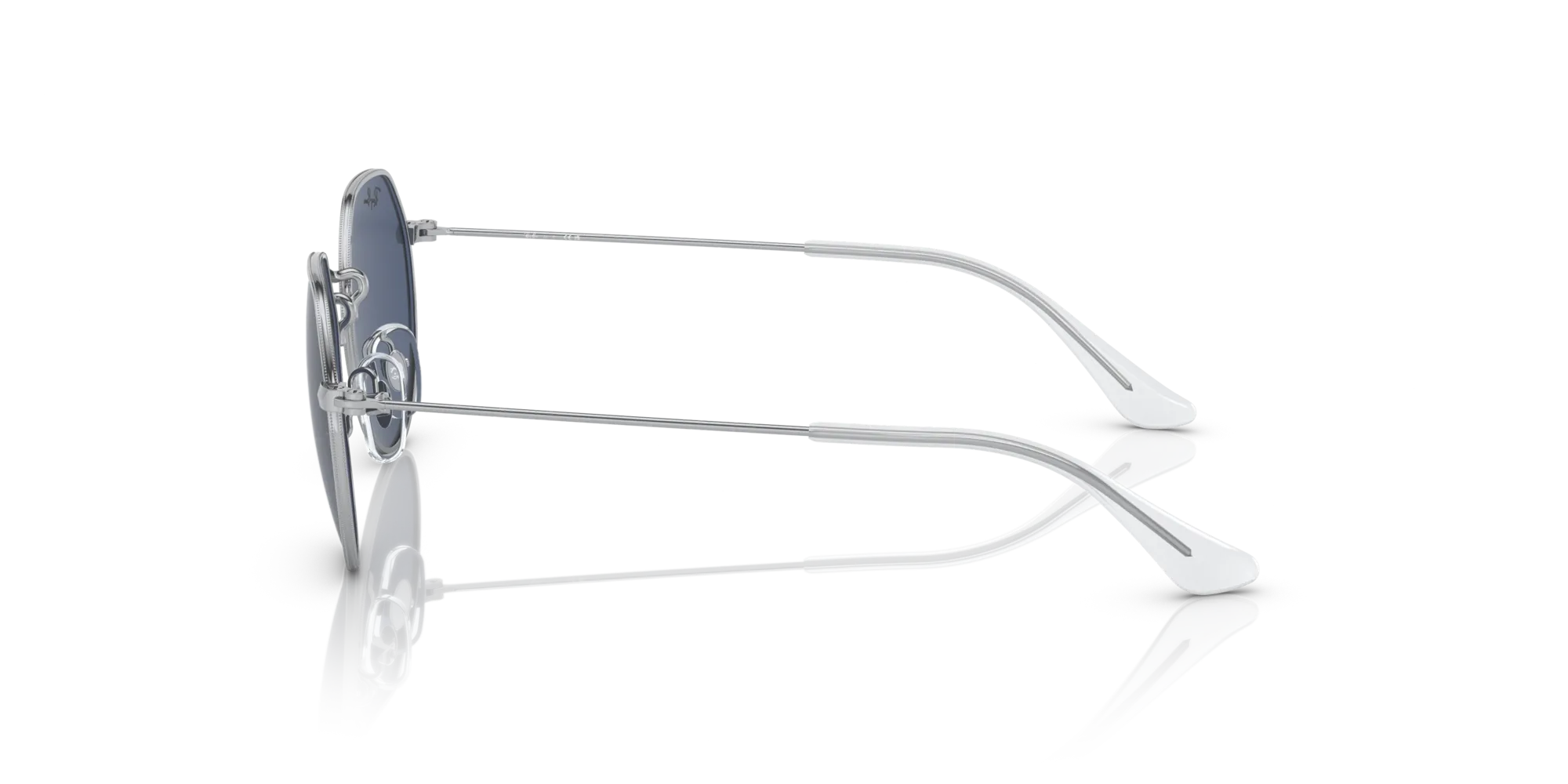 Ray - Ban RJ9565S JUNIOR JACK 212/80 Occhiali da sole bambino Metallo Argento Blu Geometrica Normale - immagine 4