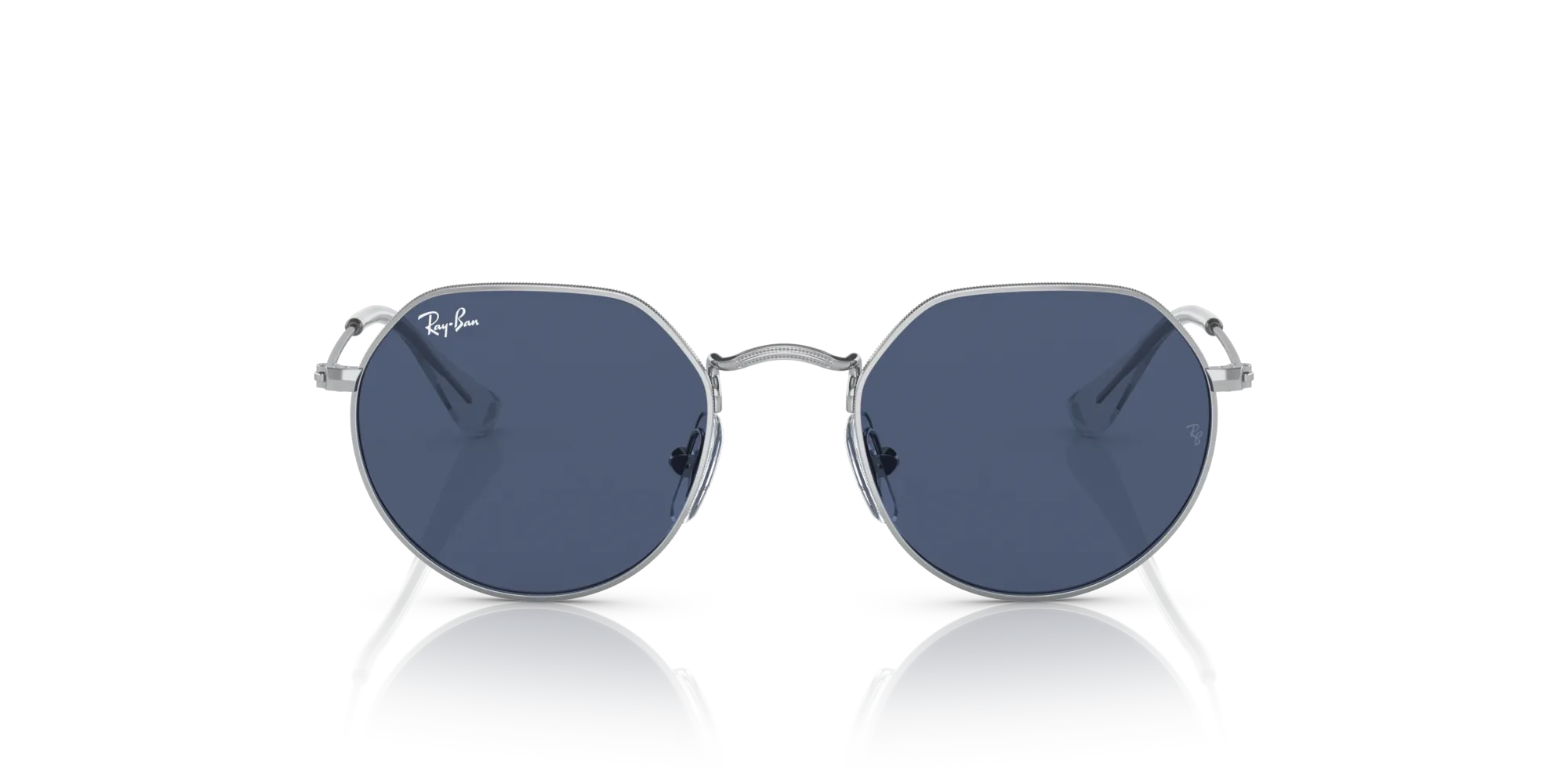 Ray - Ban RJ9565S JUNIOR JACK 212/80 Occhiali da sole bambino Metallo Argento Blu Rotonda Normale - immagine 3