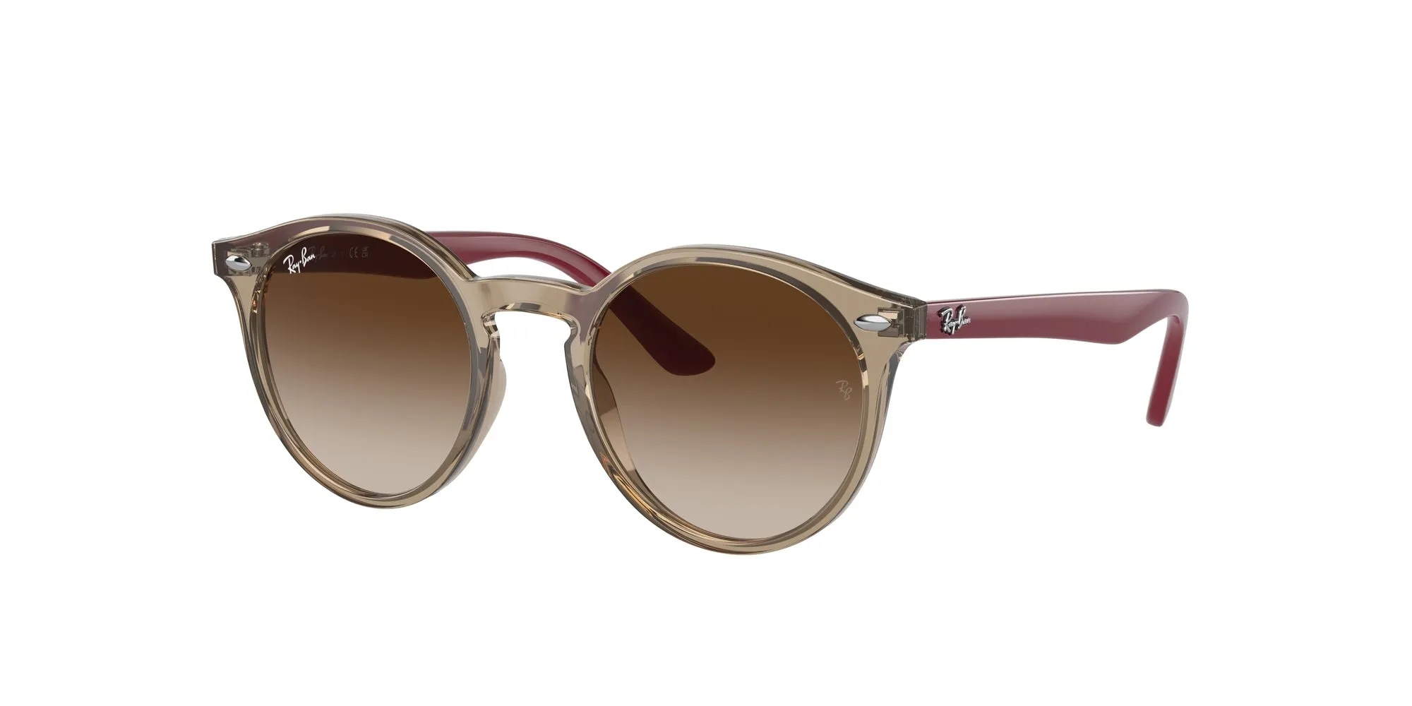 Ray - Ban RJ9064S 712313 Occhiali da sole bambino Iniettato Marrone Marrone Pantos Normale Sfumato - immagine 1