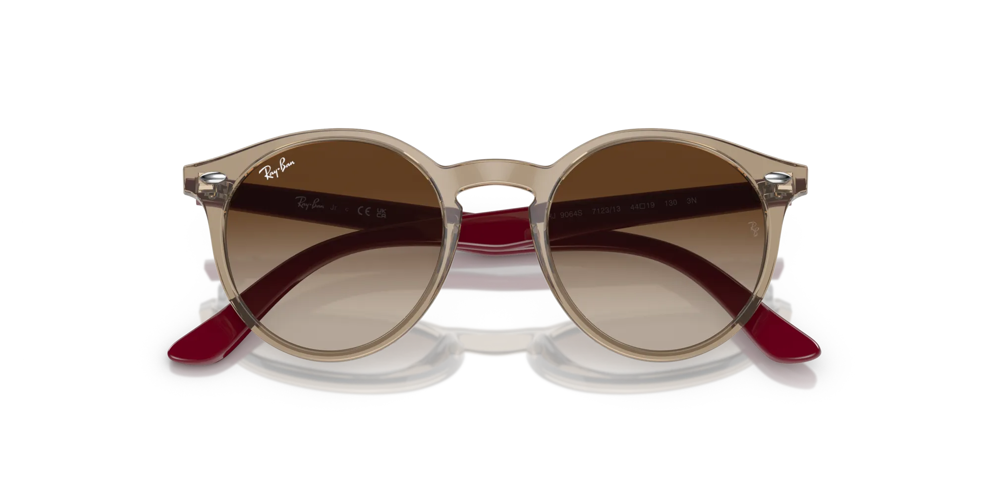 Ray - Ban RJ9064S 712313 Occhiali da sole bambino Iniettato Marrone Marrone Pantos Normale Sfumato - immagine 2