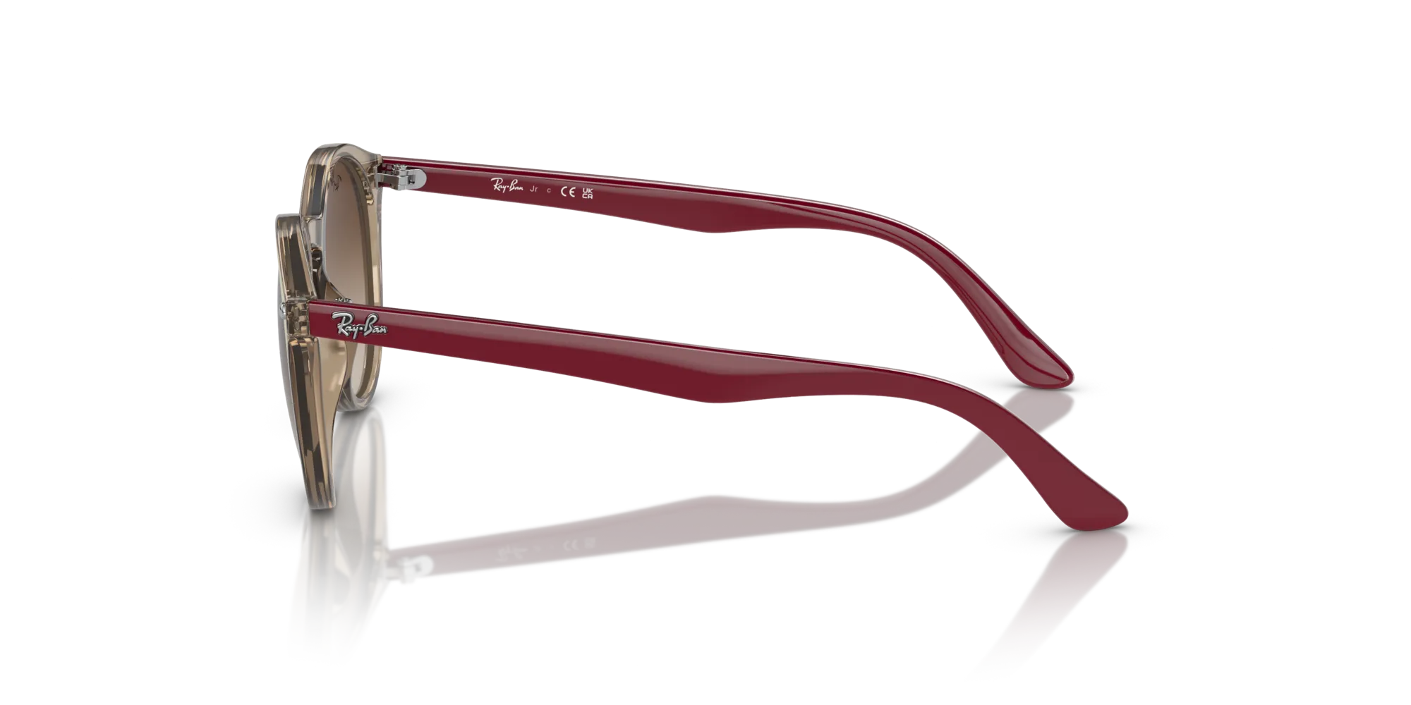 Ray - Ban RJ9064S 712313 Occhiali da sole bambino Iniettato Marrone Marrone Pantos Normale Sfumato - immagine 4