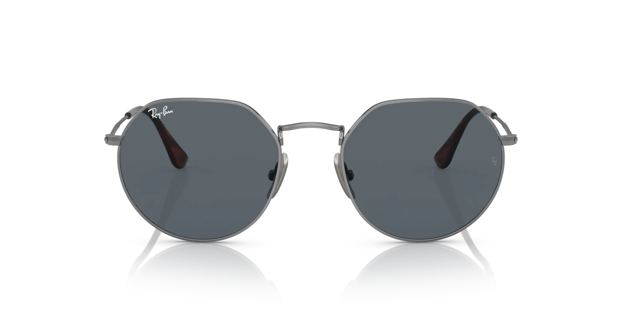 Ray - Ban RB8165 9244R5 Occhiali da sole Titanio Grigio Blu Geometrica Normale - immagine 3