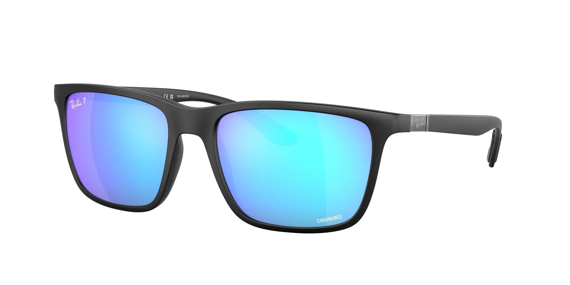 Ray - Ban RB4385 601SA1 Occhiali da sole Peek Nero Verde Squadrata Polarizzata - immagine 1