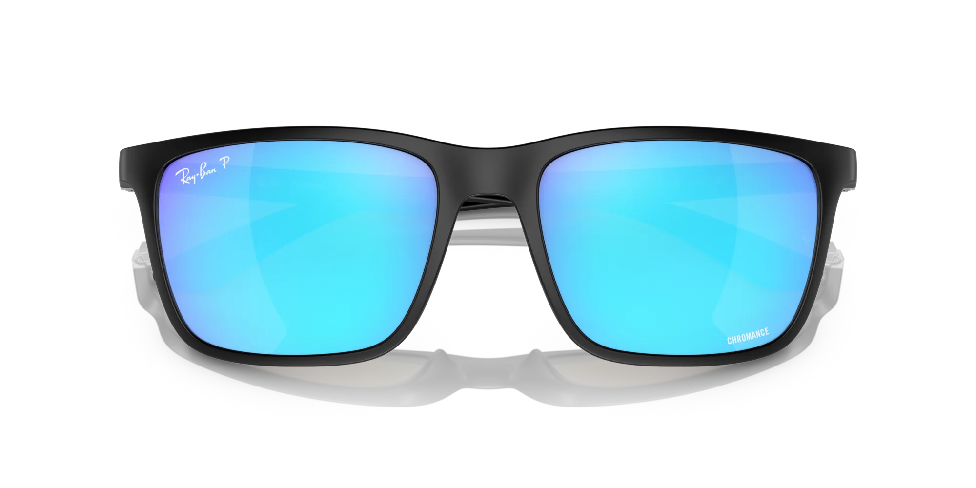 Ray - Ban RB4385 601SA1 Occhiali da sole Peek Nero Verde Squadrata Polarizzata - immagine 2