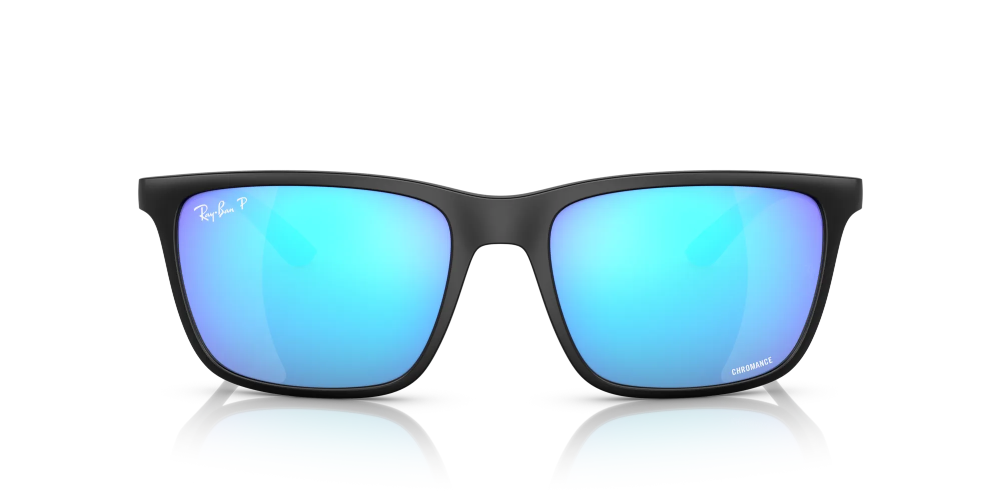 Ray - Ban RB4385 601SA1 Occhiali da sole Peek Nero Verde Squadrata Polarizzata - immagine 3