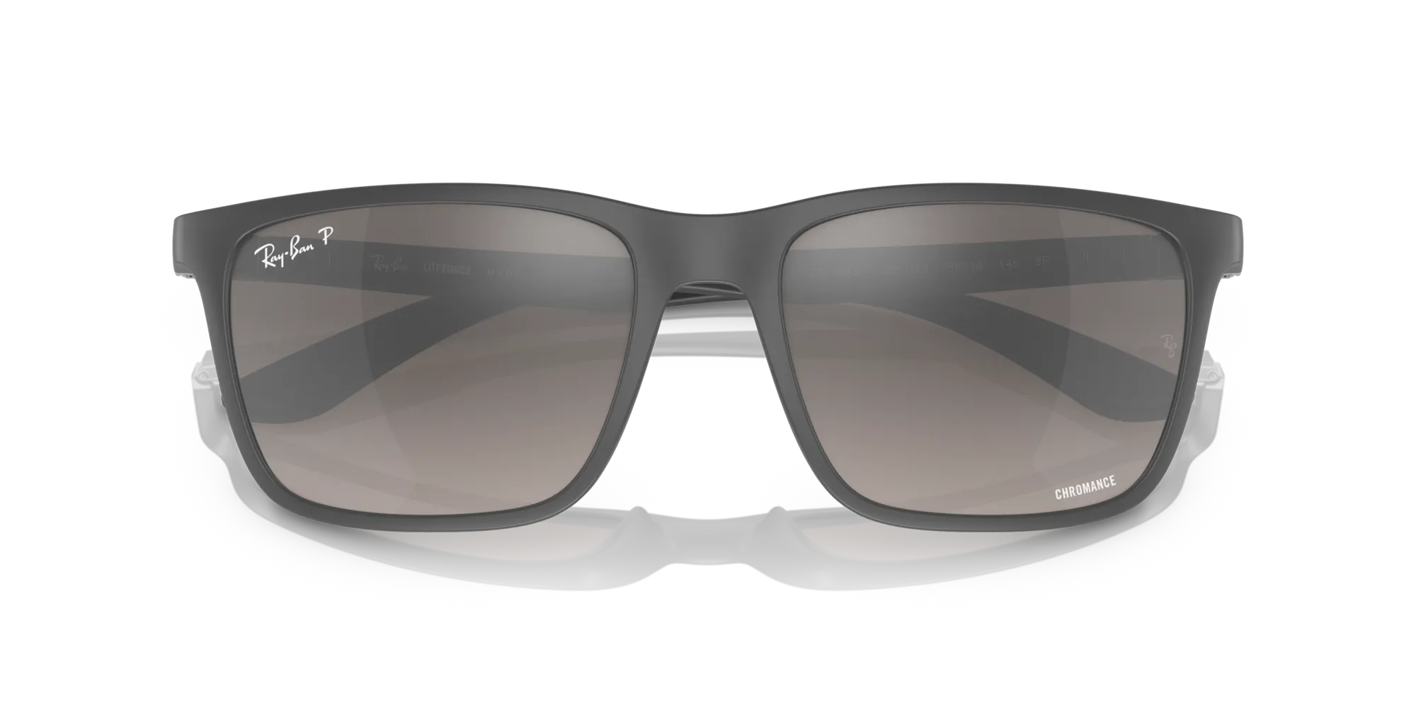 Ray - Ban RB4385 60175J Occhiali da sole Peek Grigio Grigio Squadrata Polarizzata Sfumato - immagine 2