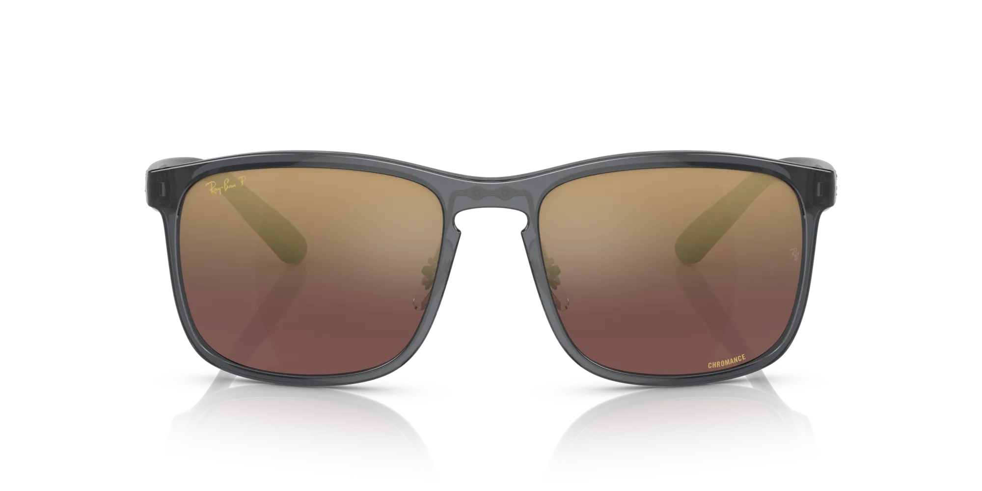 Ray - Ban RB4264 876/6B Occhiali da sole Nylon Grigio Viola Squadrata Polarizzata - immagine 3