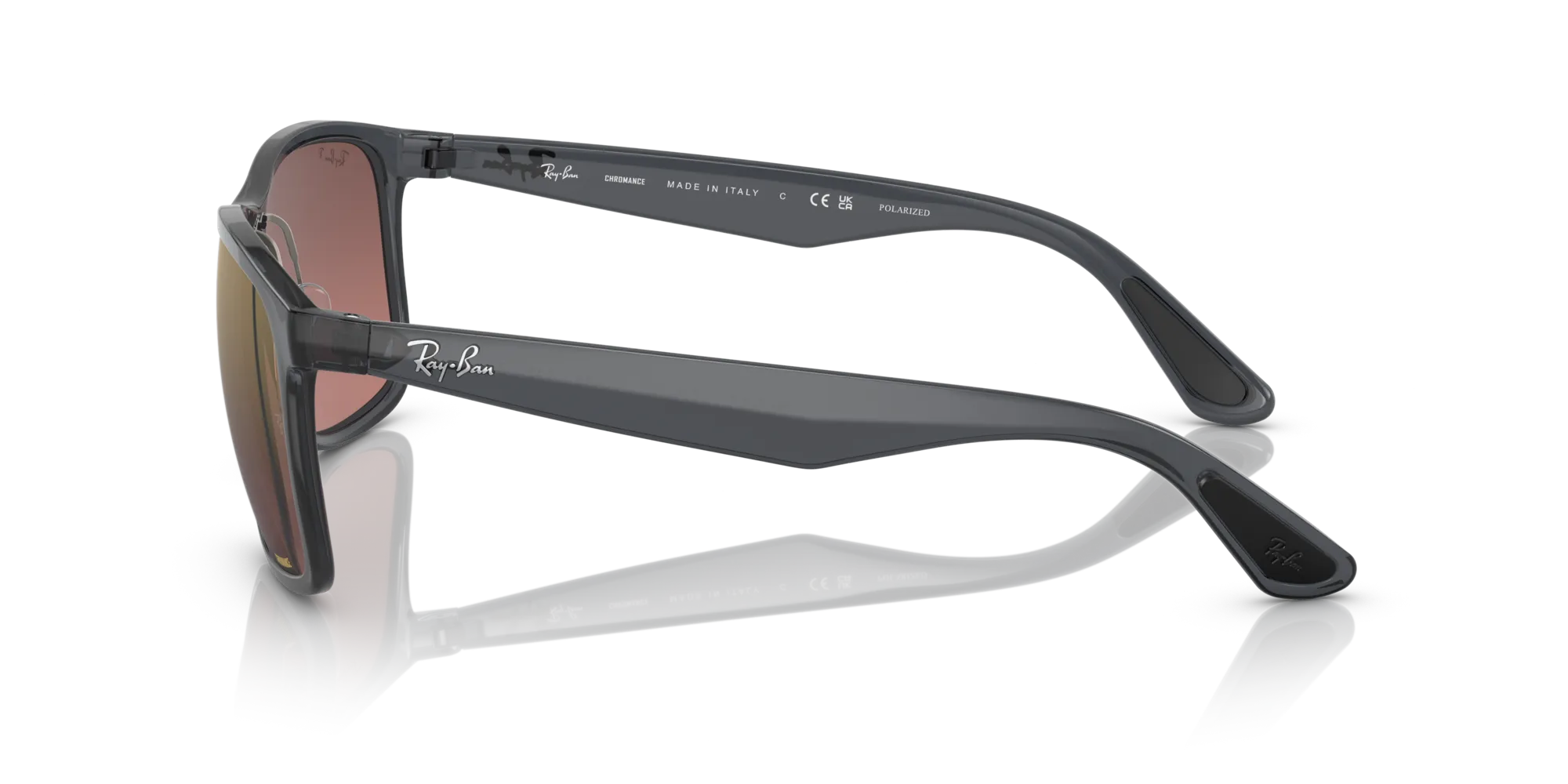 Ray - Ban RB4264 876/6B Occhiali da sole Nylon Grigio Viola Squadrata Polarizzata - immagine 4
