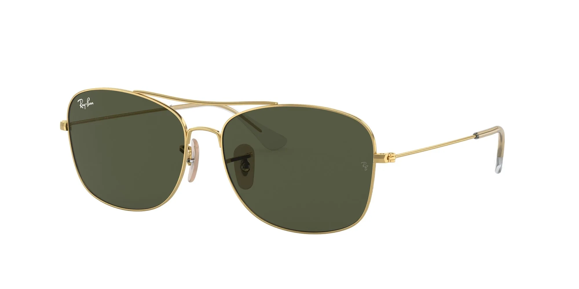 Ray - Ban RB3799 001/31 Occhiali da sole Metallo Oro Verde Pillow Normale - immagine 1
