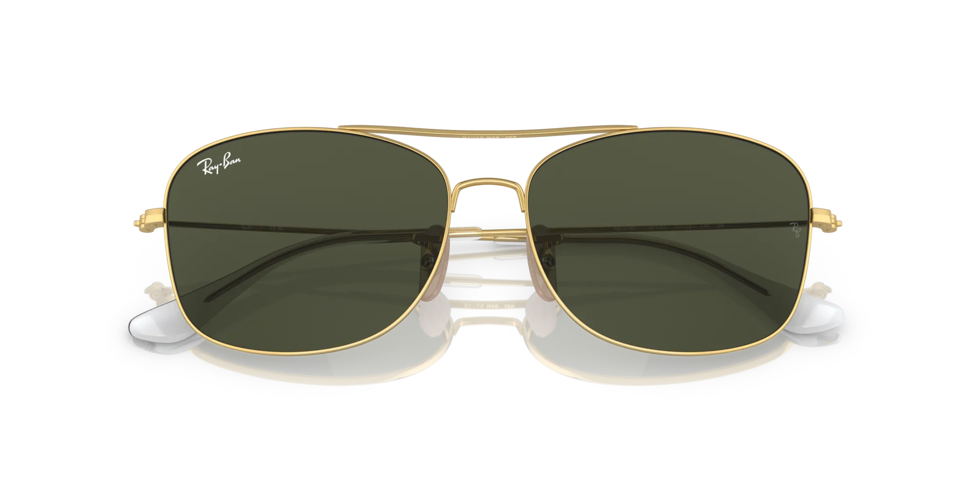 Ray - Ban RB3799 001/31 Occhiali da sole Metallo Oro Verde Pillow Normale - immagine 2