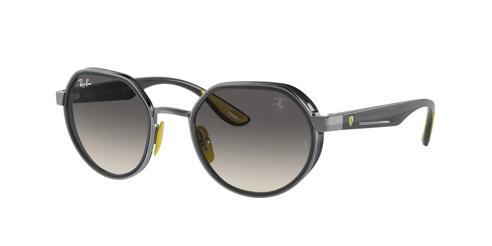 Ray - Ban RB3703M F03011 Occhiali da sole Metallo Grigio Grigio Geometrica Normale Sfumato - immagine 1