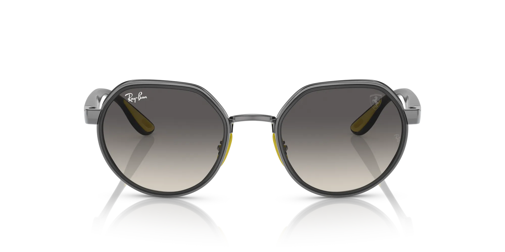 Ray - Ban RB3703M F03011 Occhiali da sole Metallo Grigio Grigio Geometrica Normale Sfumato - immagine 3
