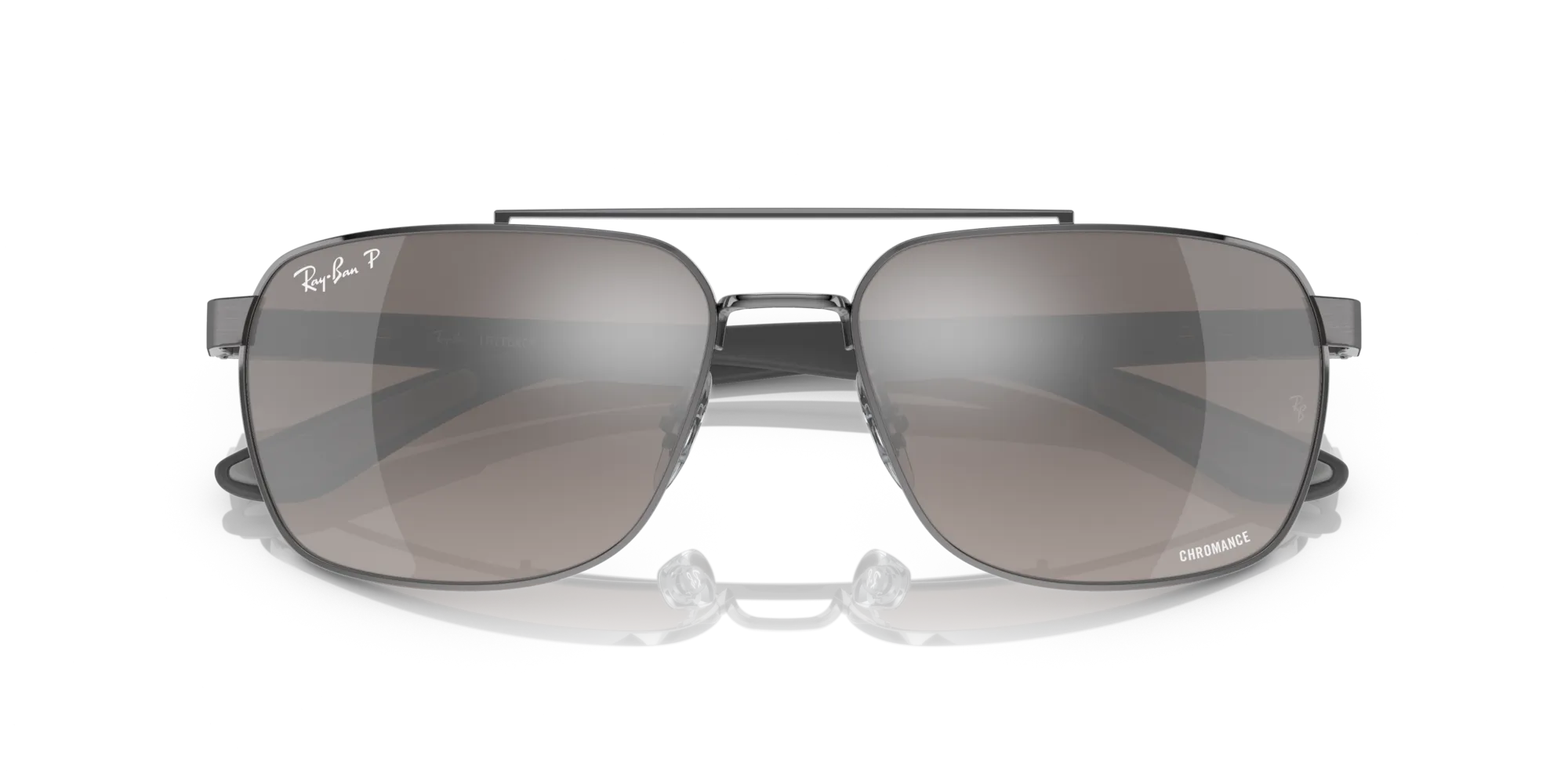 Ray - Ban RB3701 004/5J Occhiali da sole Acciaio Grigio Grigio Squadrata Polarizzata - immagine 2