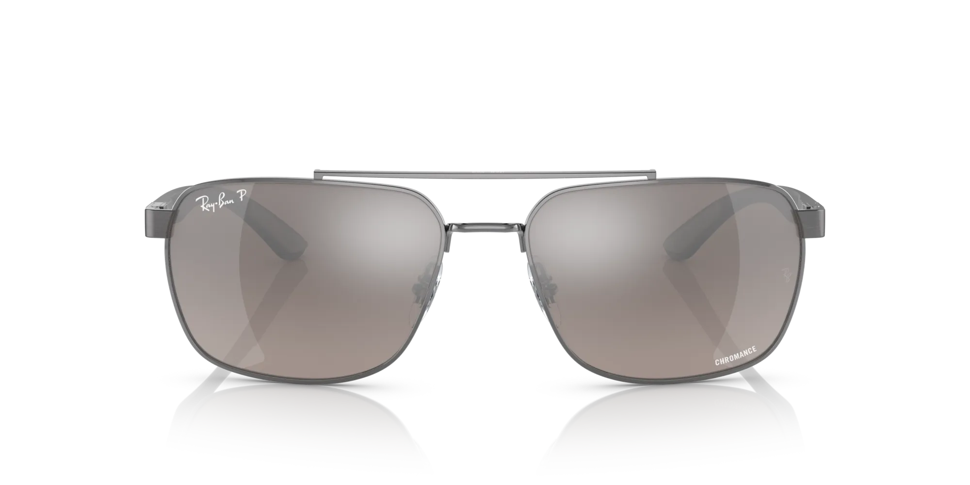 Ray - Ban RB3701 004/5J Occhiali da sole Acciaio Grigio Grigio Squadrata Polarizzata - immagine 3