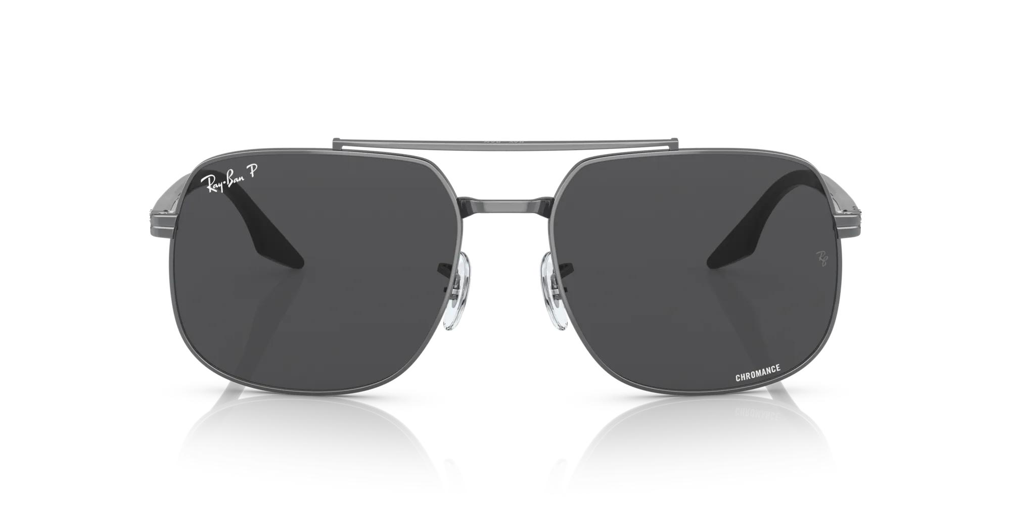 Ray - Ban RB3699 004/K8 Occhiali da sole Metallo Grigio [""] Squadrata Polarizzata - immagine 3