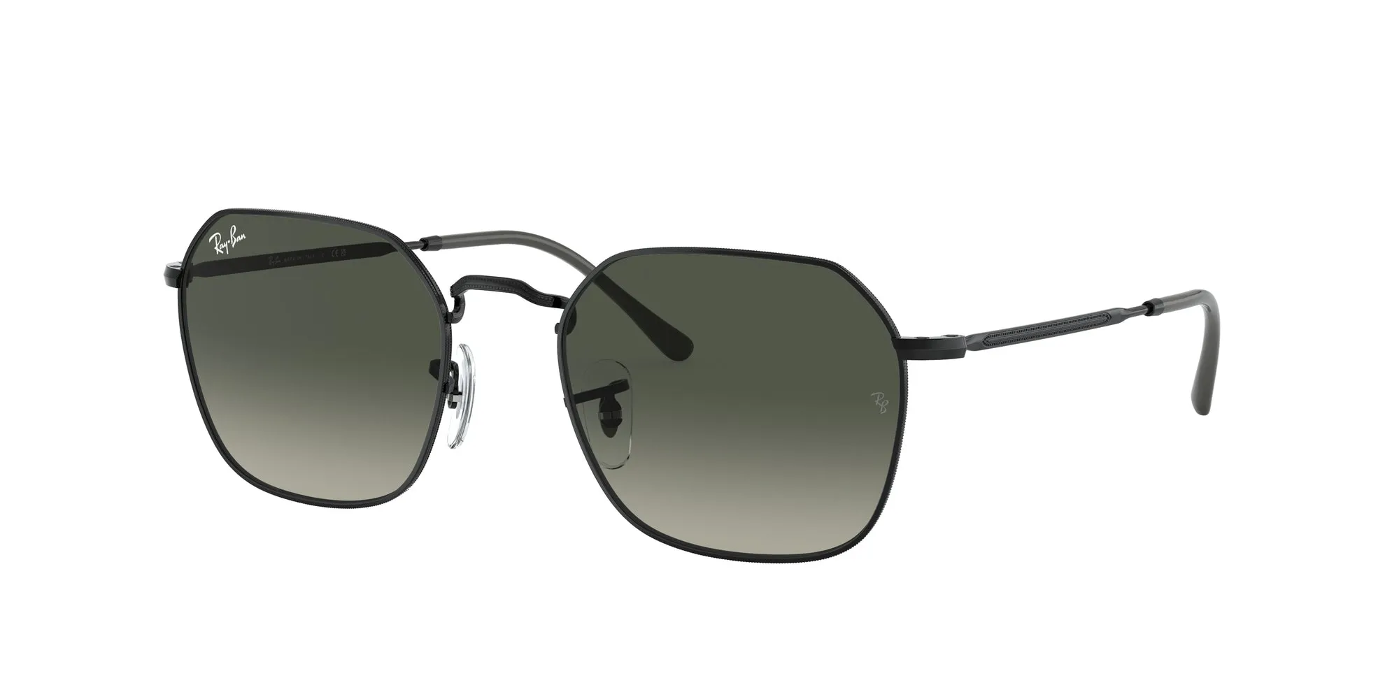 Ray - Ban RB3694 JIM 002/71 Occhiali da sole Metallo Nero Grigio Geometrica Normale - immagine 1
