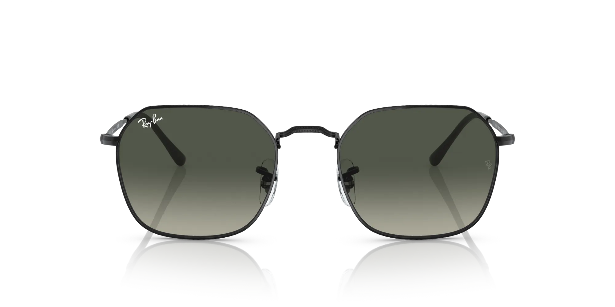 Ray - Ban RB3694 JIM 002/71 Occhiali da sole Metallo Nero Grigio Geometrica Normale - immagine 3