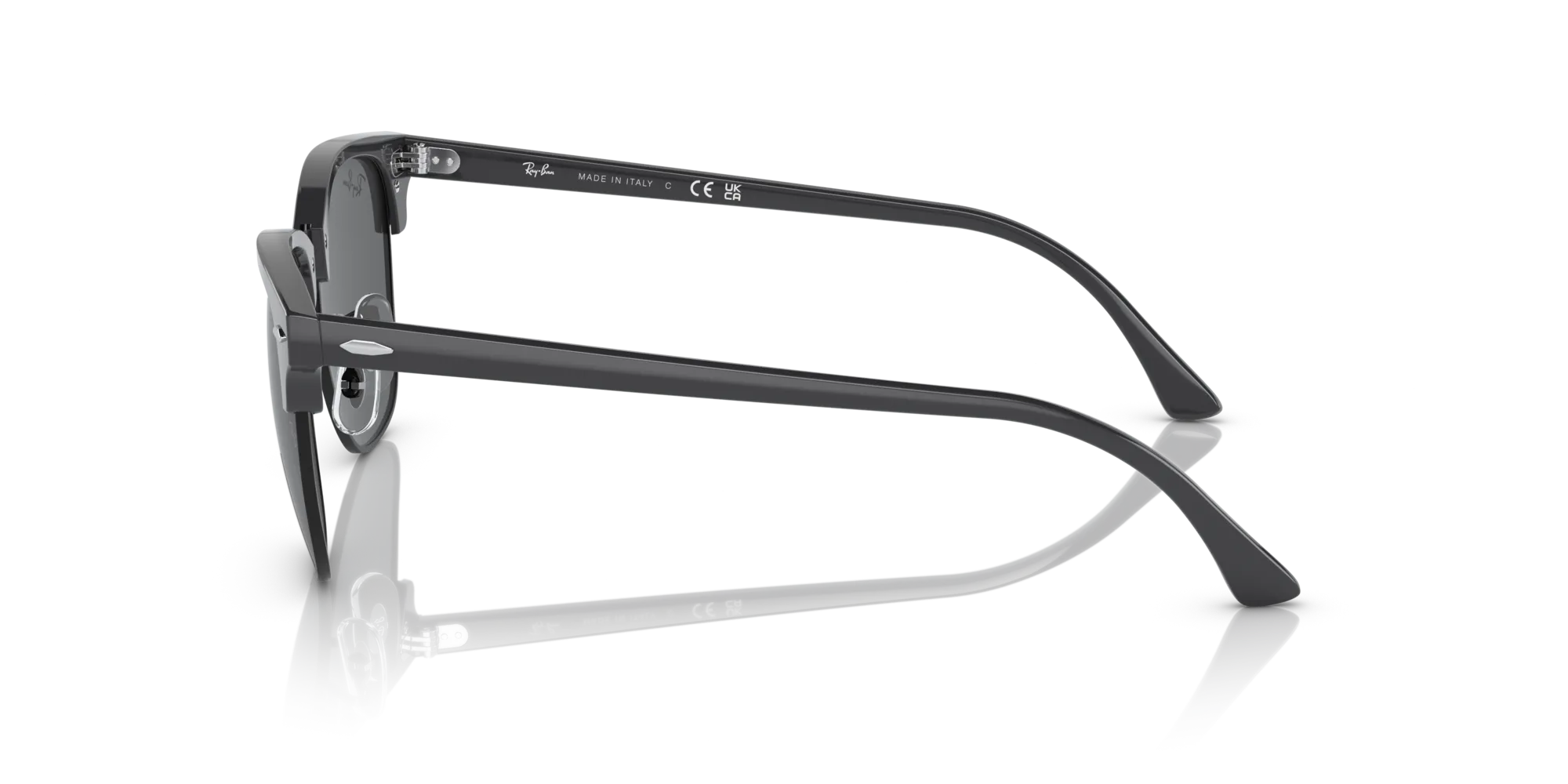 Ray - Ban RB3016 CLUBMASTER 1367B1 Occhiali da sole Acetato Grigio Grigio Squadrata Normale - immagine 4