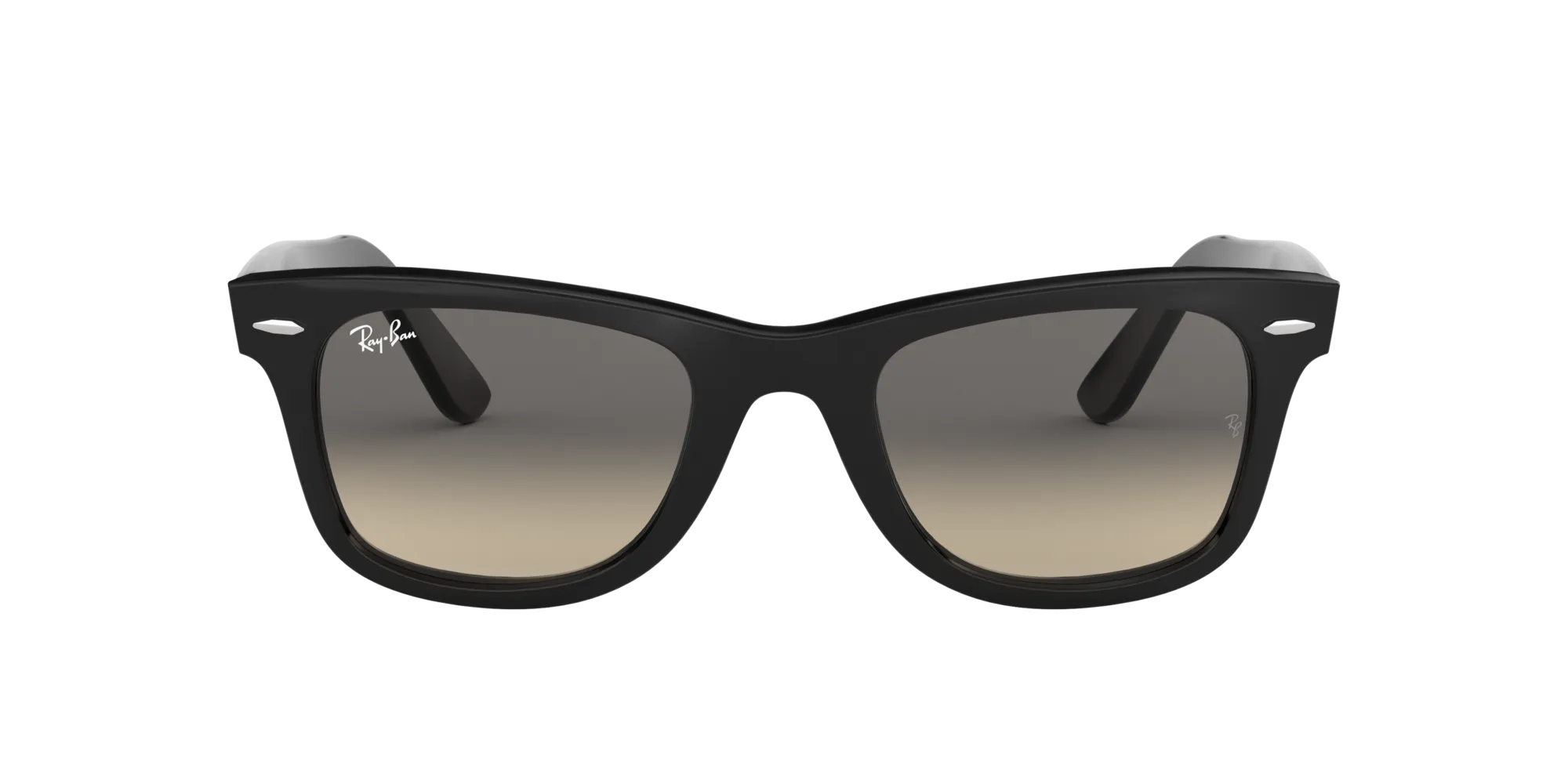 Ray - Ban RB2140 WAYFARER 901/32 Occhiali da sole Acetato Nero Grigio Squadrata Normale Sfumato - immagine 2
