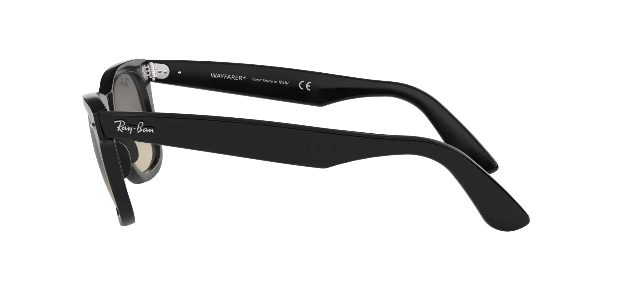 Ray - Ban RB2140 WAYFARER 901/32 Occhiali da sole Acetato Nero Grigio Squadrata Normale Sfumato - immagine 3