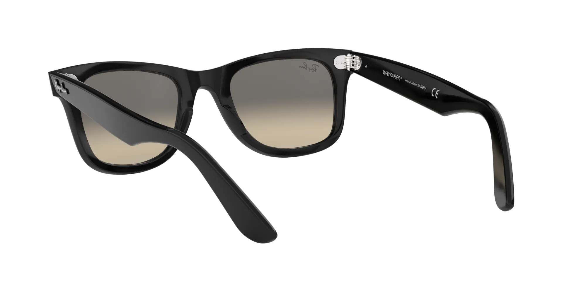 Ray - Ban RB2140 WAYFARER 901/32 Occhiali da sole Acetato Nero Grigio Squadrata Normale Sfumato - immagine 4