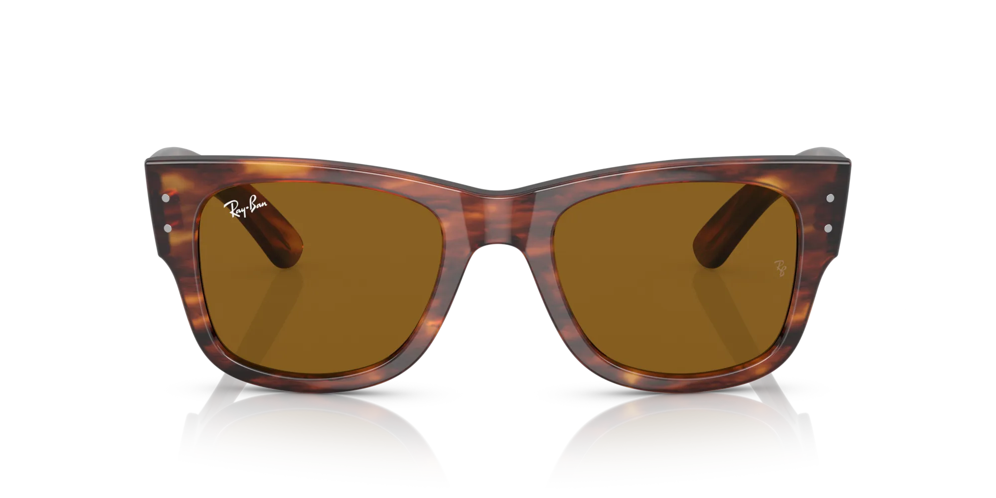 Ray - Ban RB0840S MEGA WAYFARER 954/33 Occhiali da sole Acetato Marrone Marrone Squadrata Normale - immagine 3