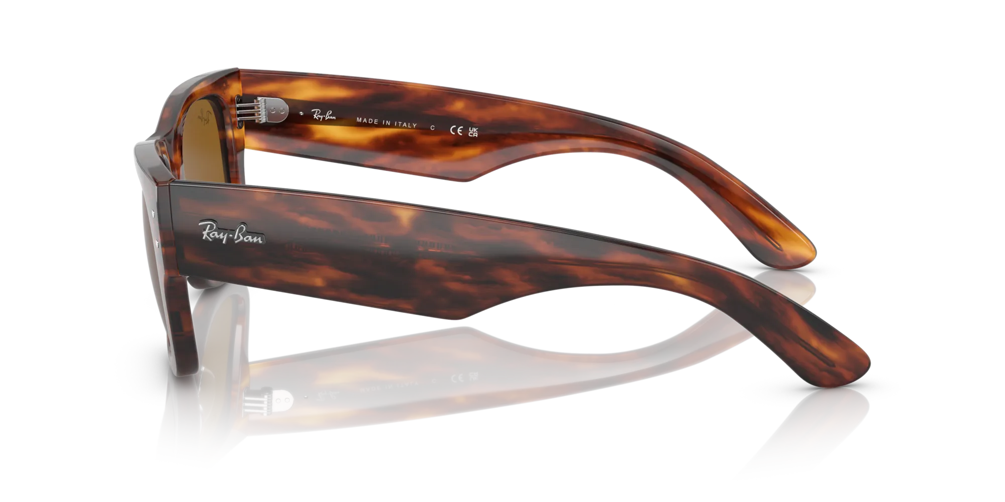 Ray - Ban RB0840S MEGA WAYFARER 954/33 Occhiali da sole Acetato Marrone Marrone Squadrata Normale - immagine 4