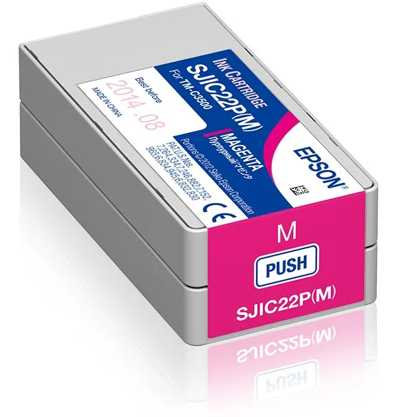 Epson SJIC22P(M): Ink cartridge for ColorWorks C3500 (Magenta) - immagine 1