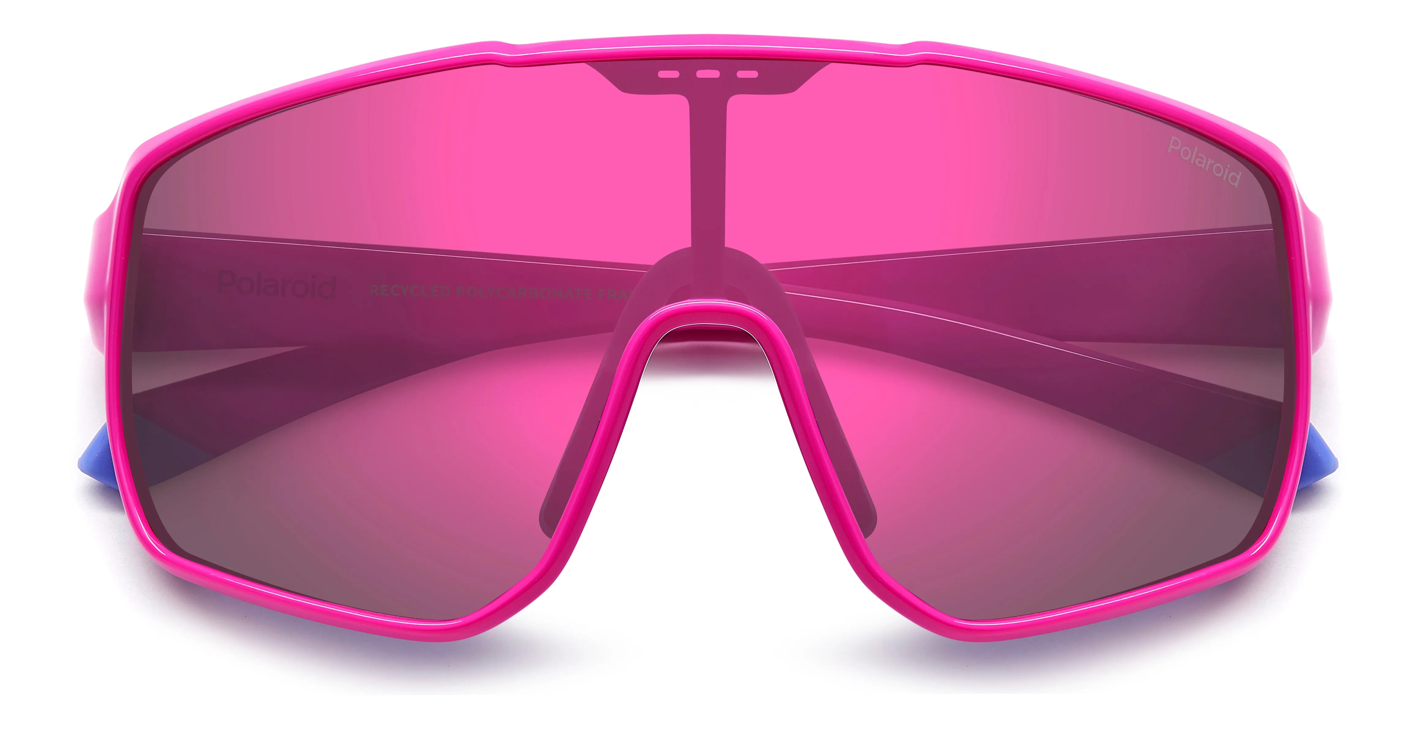 Polaroid Junior Polaroid PLD 8070/S 35J/AI Occhiali da sole bambino Policarbonato Rosa Grigio Maschera Polarizzata Specchiato - immagine 3