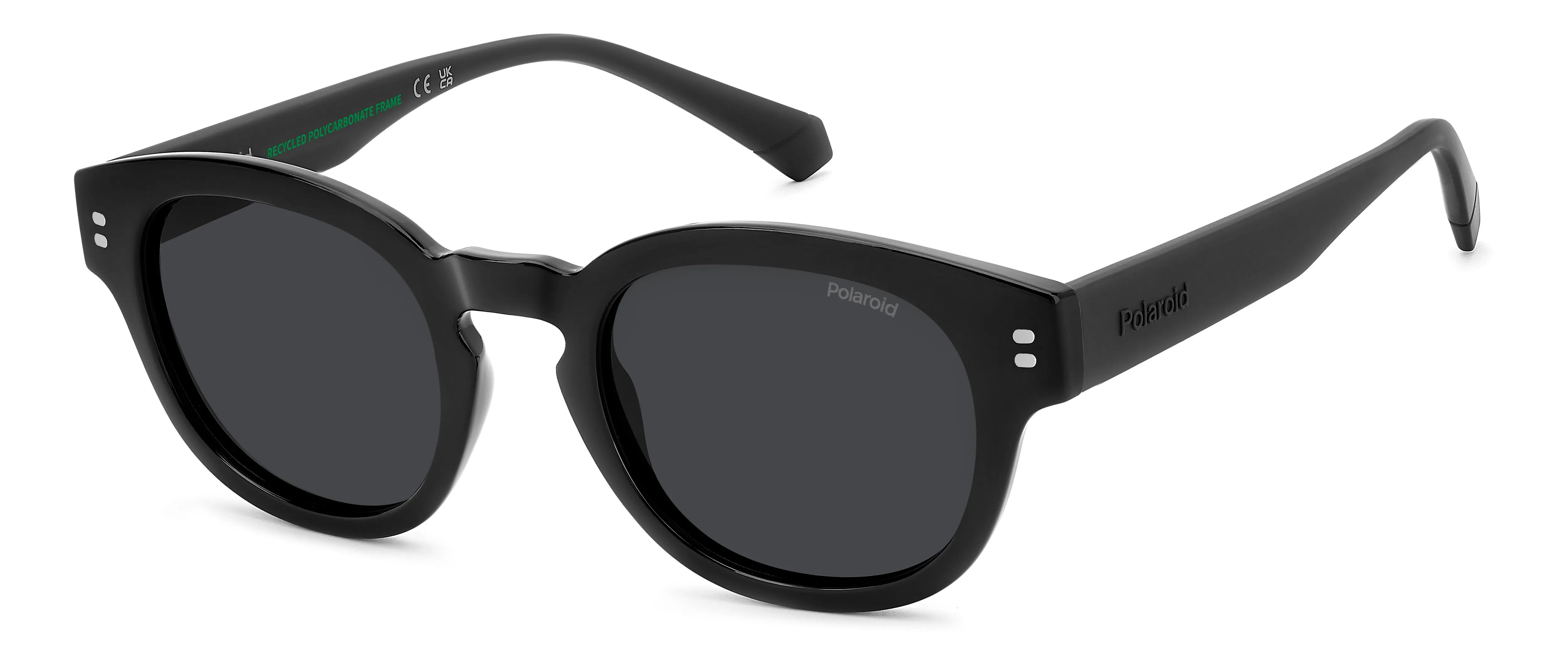 Polaroid Junior Polaroid PLD 8072/S 807/M9 Occhiali da sole bambino Policarbonato Nero Grigio Pantos Polarizzata - immagine 1