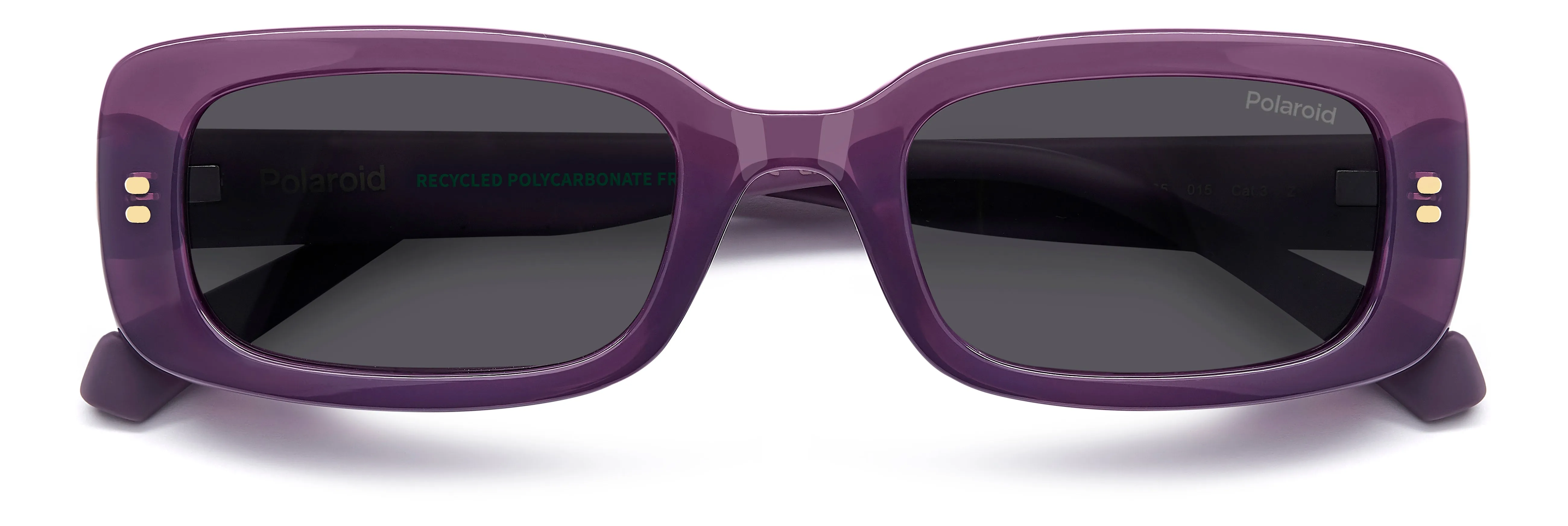 Polaroid Junior Polaroid PLD 8071/S B3V/M9 Occhiali da sole bambino Policarbonato Viola Grigio Squadrata Polarizzata - immagine 3