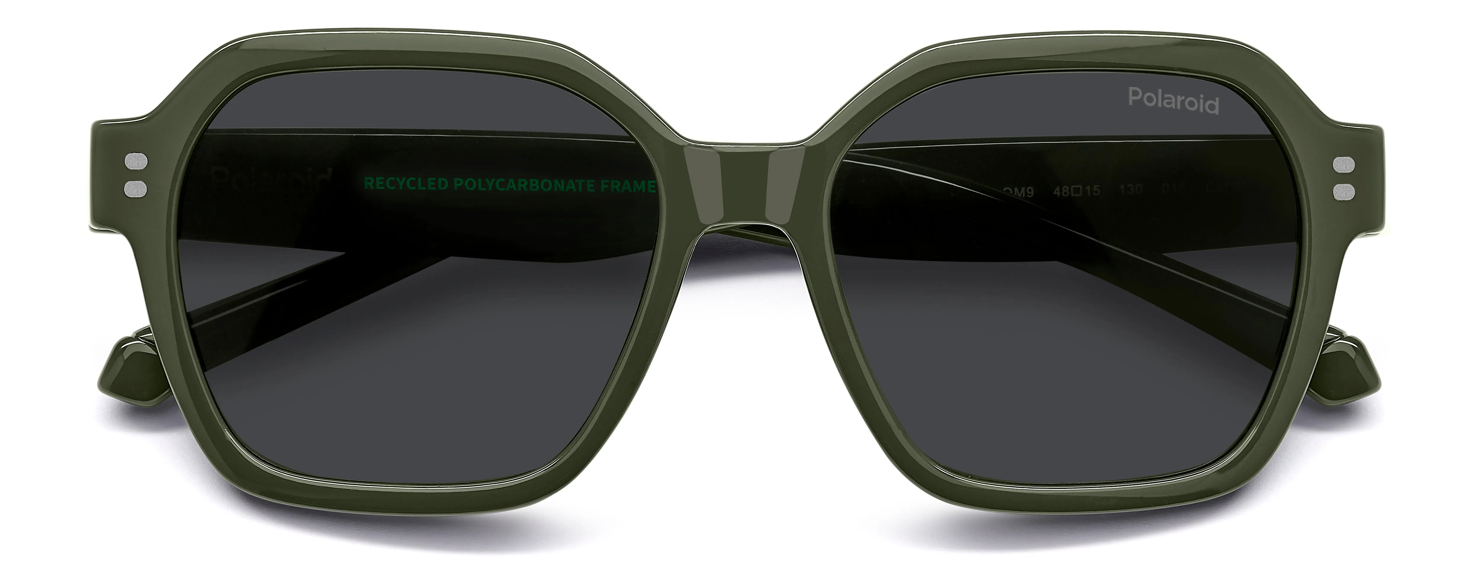 Polaroid Junior Polaroid PLD 8069/S TBO/M9 Occhiali da sole bambino Policarbonato Verde Grigio Squadrata Polarizzata - immagine 3