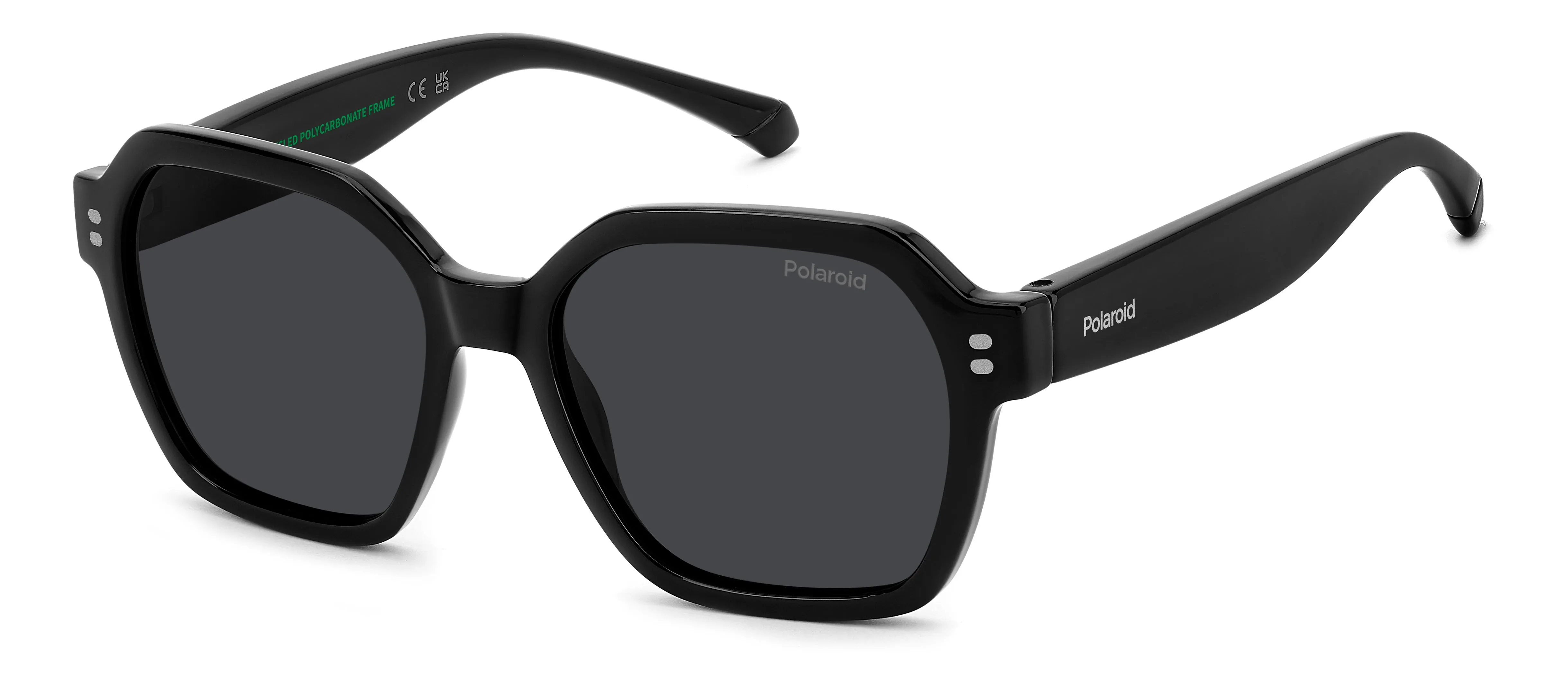 Polaroid Junior Polaroid PLD 8069/S 807/M9 Occhiali da sole bambino Policarbonato Nero Grigio Squadrata Polarizzata - immagine 1
