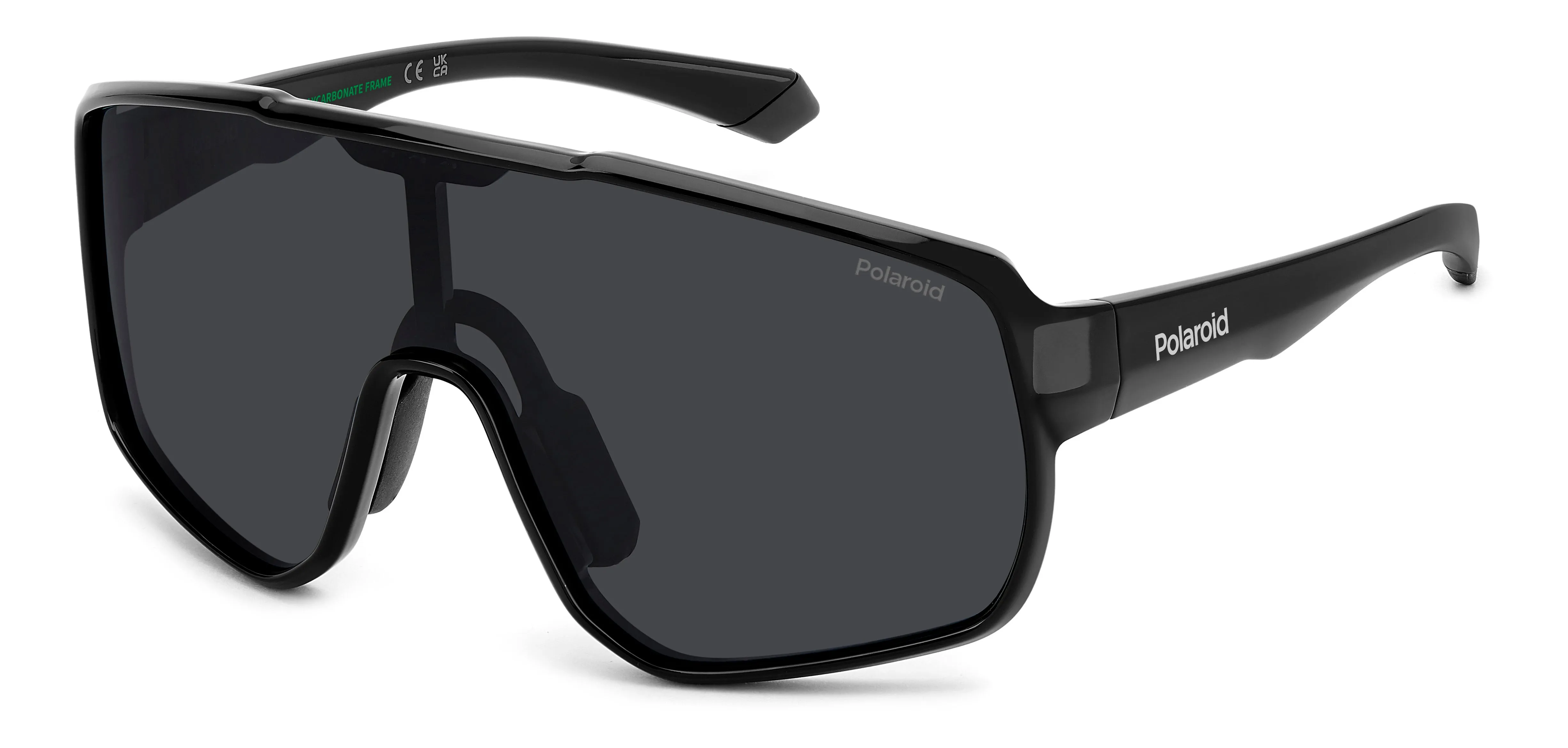 Polaroid Junior Polaroid PLD 8070/S 807/M9 Occhiali da sole bambino Policarbonato Nero Grigio Maschera Polarizzata - immagine 1