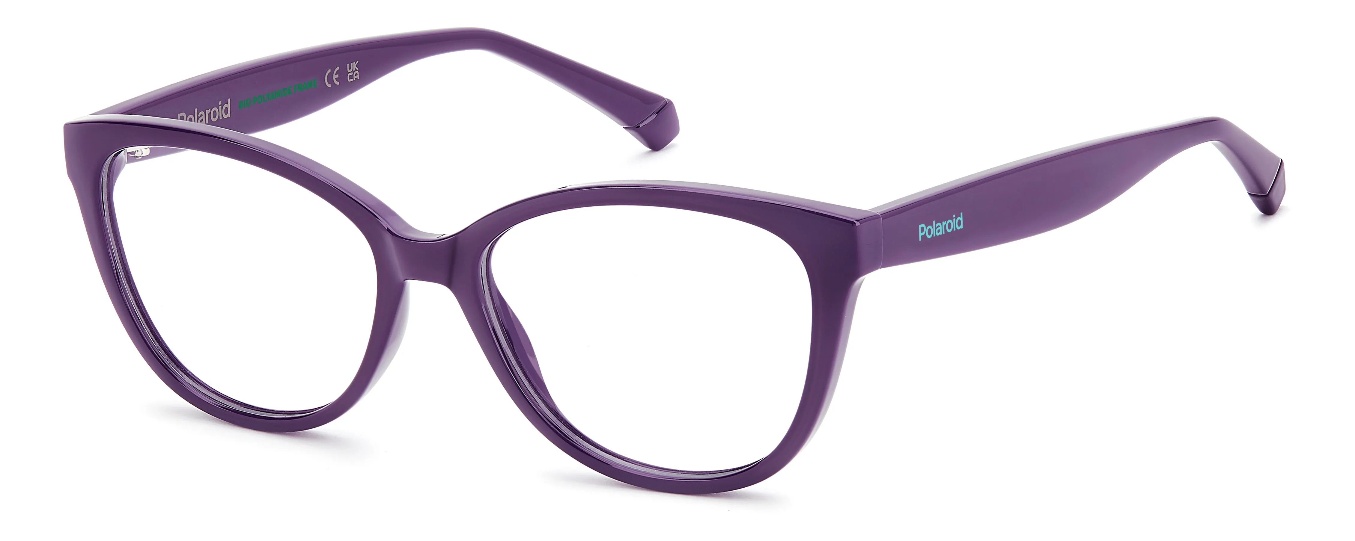 Polaroid PLD D847 B3V Montature da vista bambino Eco-poliammide Viola Cat Eye Normale - immagine 1
